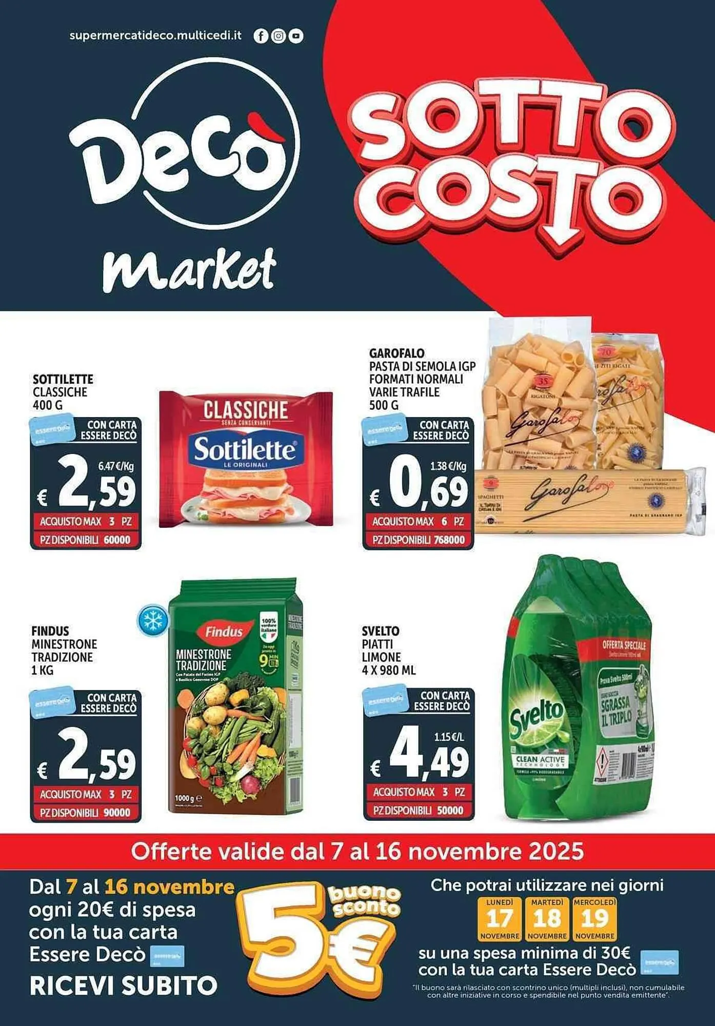 Volantino Deco Market da 7 novembre a 16 novembre di 2025 - Pagina del volantino 1