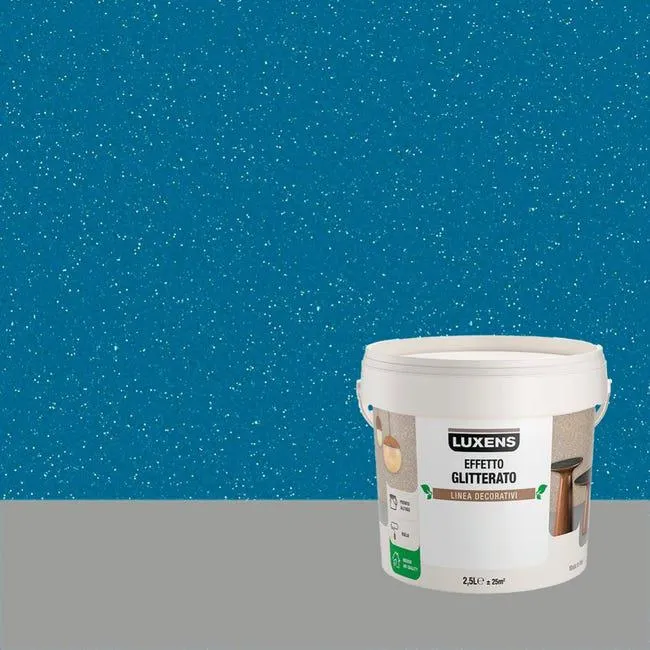 Pittura decorativa glitterato blu acquarius 2.5 l LUXENS Vedi i dettagli del prodotto