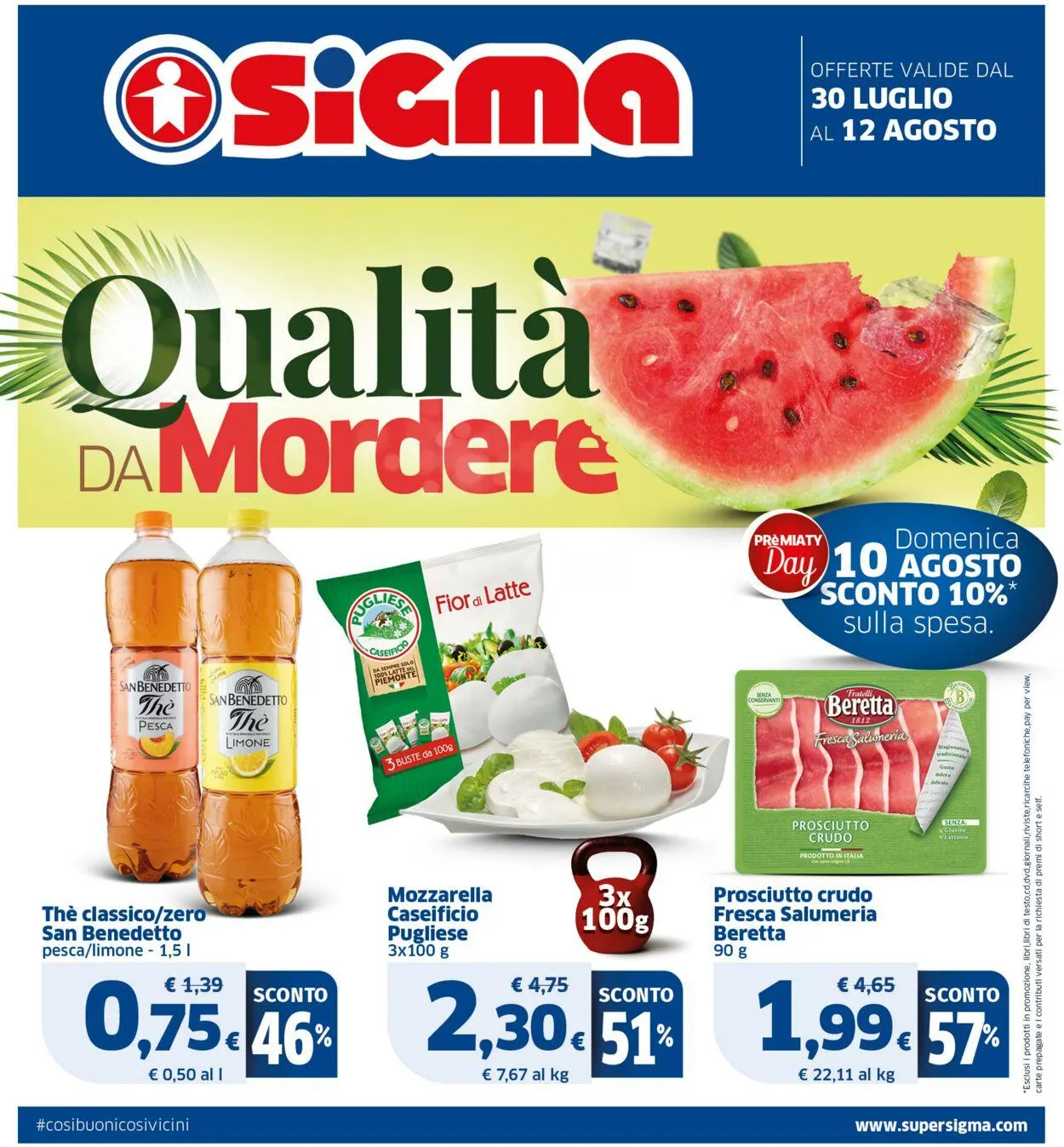 Sigma - Bologna Volantino attuale da 30 luglio a 12 agosto di 2025 - Pagina del volantino 1