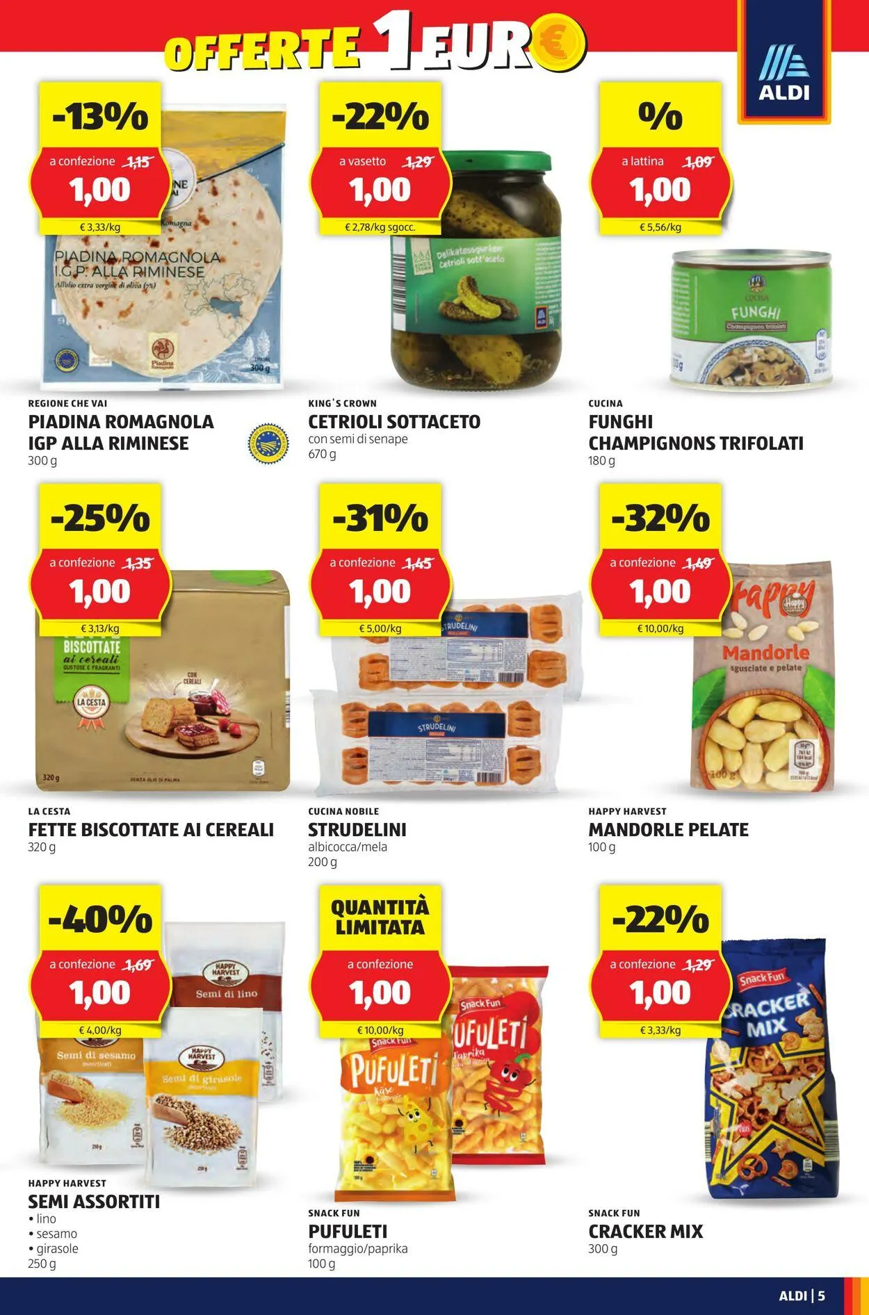 Aldi Volantino attuale da 28 luglio a 3 agosto di 2025 - Pagina del volantino 5