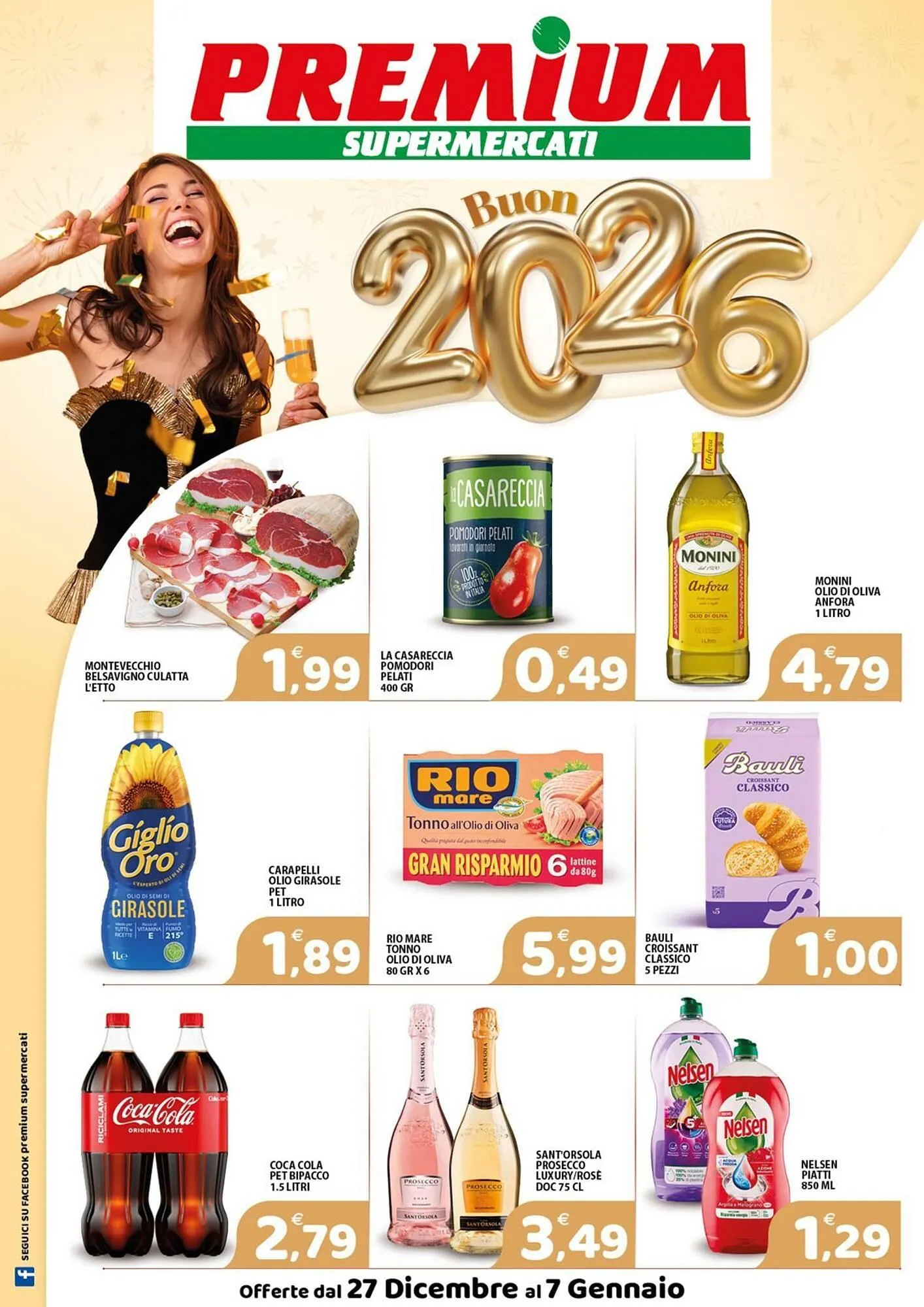 Volantino Premium Supermercati da 27 dicembre a 7 gennaio di 2026 - Pagina del volantino 1