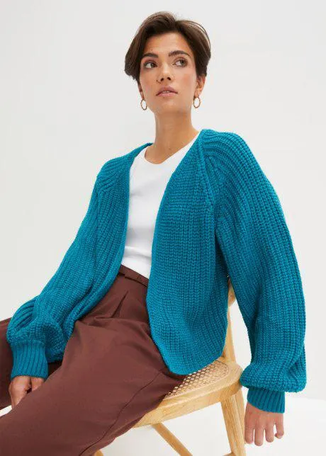 Cardigan a maglia grossa