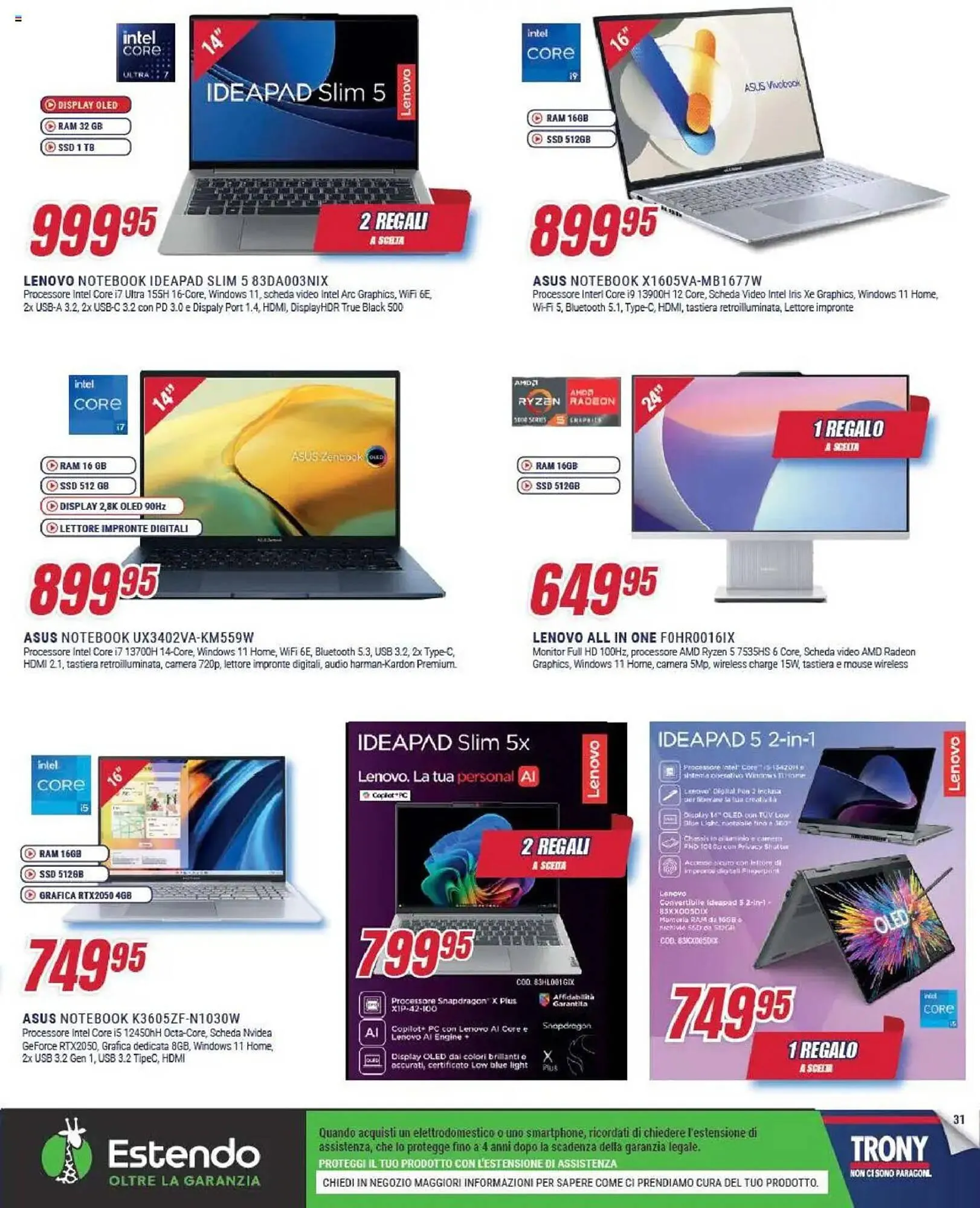 Volantino Trony da 5 settembre a 1 ottobre di 2025 - Pagina del volantino 31