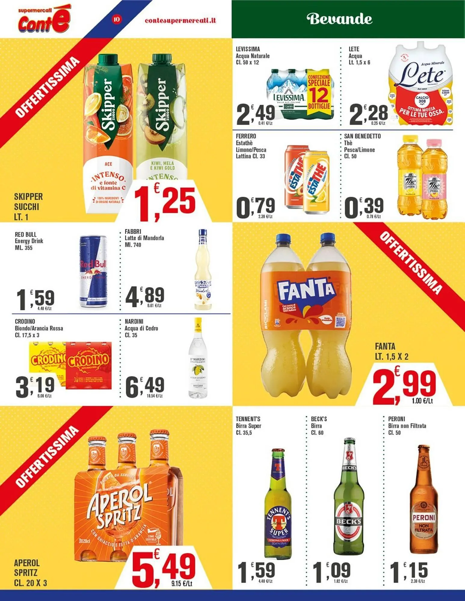 Volantino Conté Supermercati da 19 giugno a 29 giugno di 2025 - Pagina del volantino 10