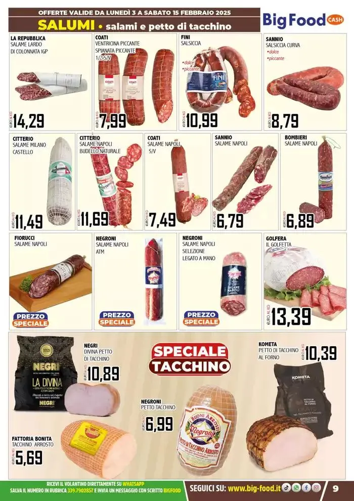 Carnevale innamorati della convenienza da 3 febbraio a 15 febbraio di 2025 - Pagina del volantino 9