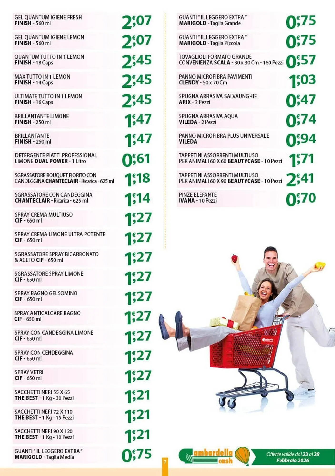 Volantino Gambardella Cash da 23 febbraio a 28 febbraio di 2026 - Pagina del volantino 7