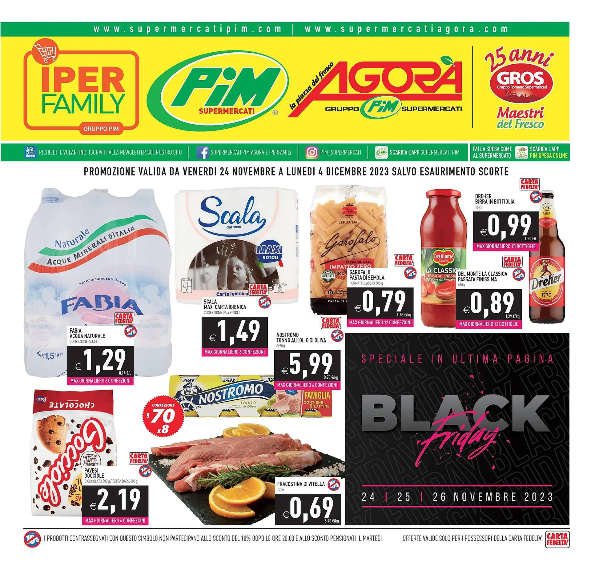 Volantino Pim Supermercati da 24 novembre a 4 dicembre di 2023 - Pagina del volantino 1