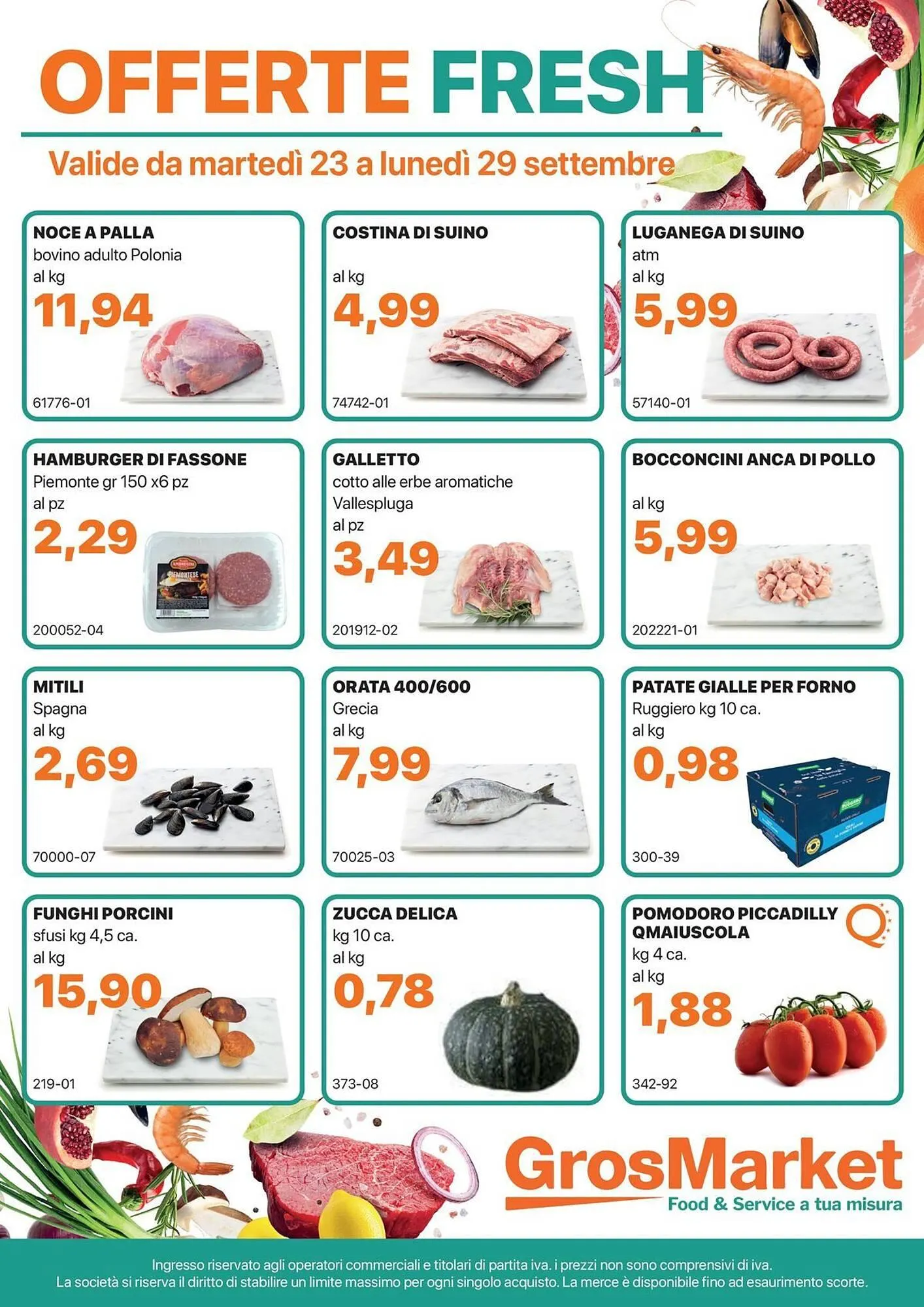 Volantino GrosMarket da 23 settembre a 29 settembre di 2025 - Pagina del volantino 1