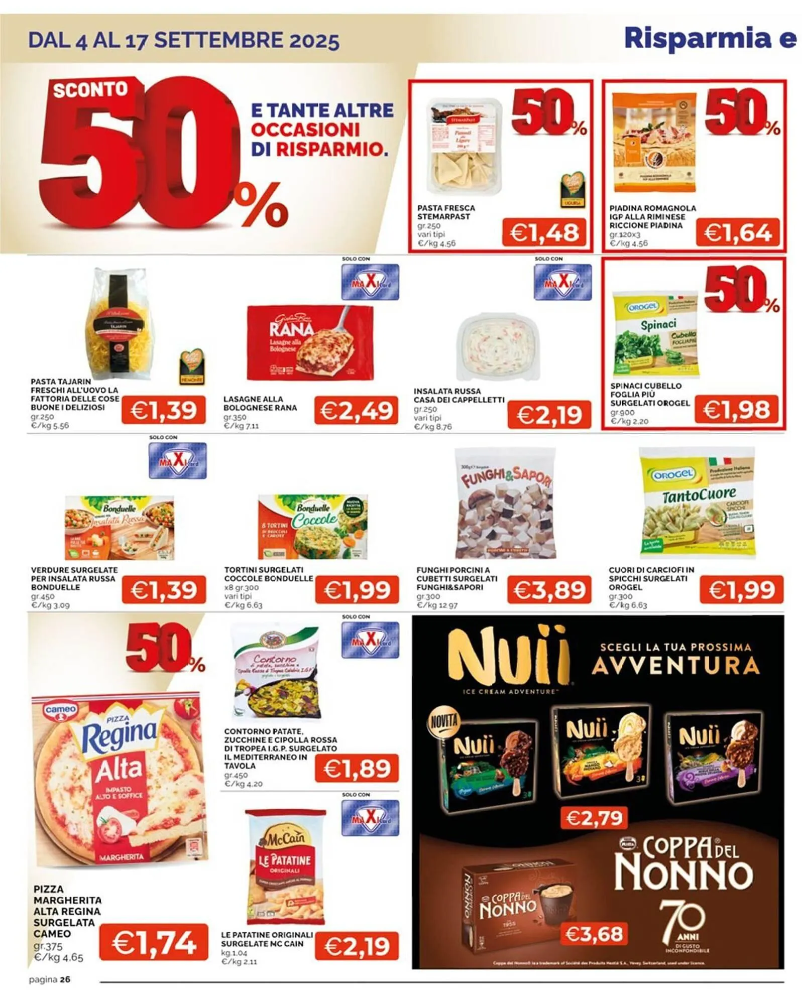 Volantino Maxisconto da 4 settembre a 17 settembre di 2025 - Pagina del volantino 26