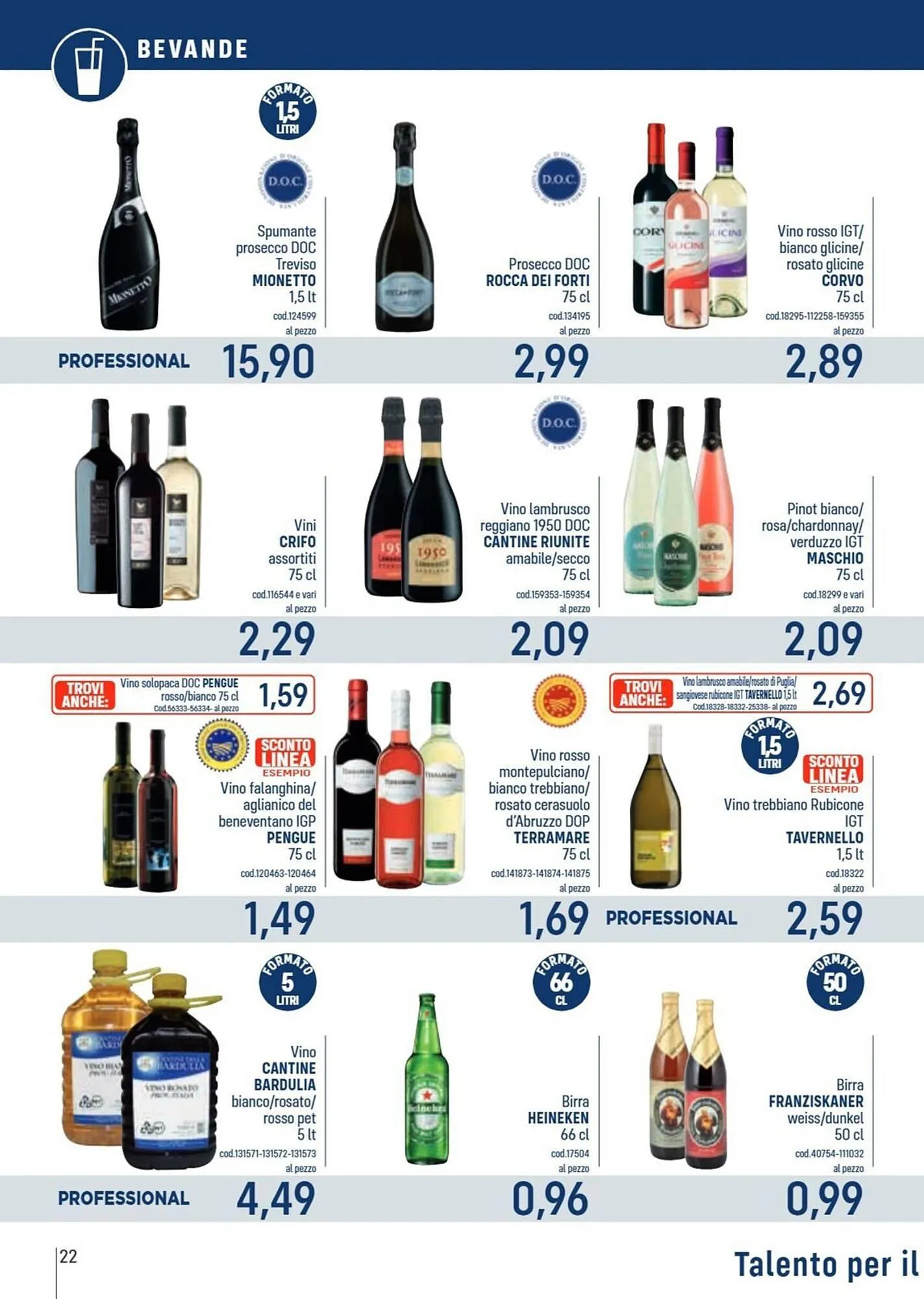 Volantino Talento Professional Store da 2 giugno a 15 giugno di 2025 - Pagina del volantino 22