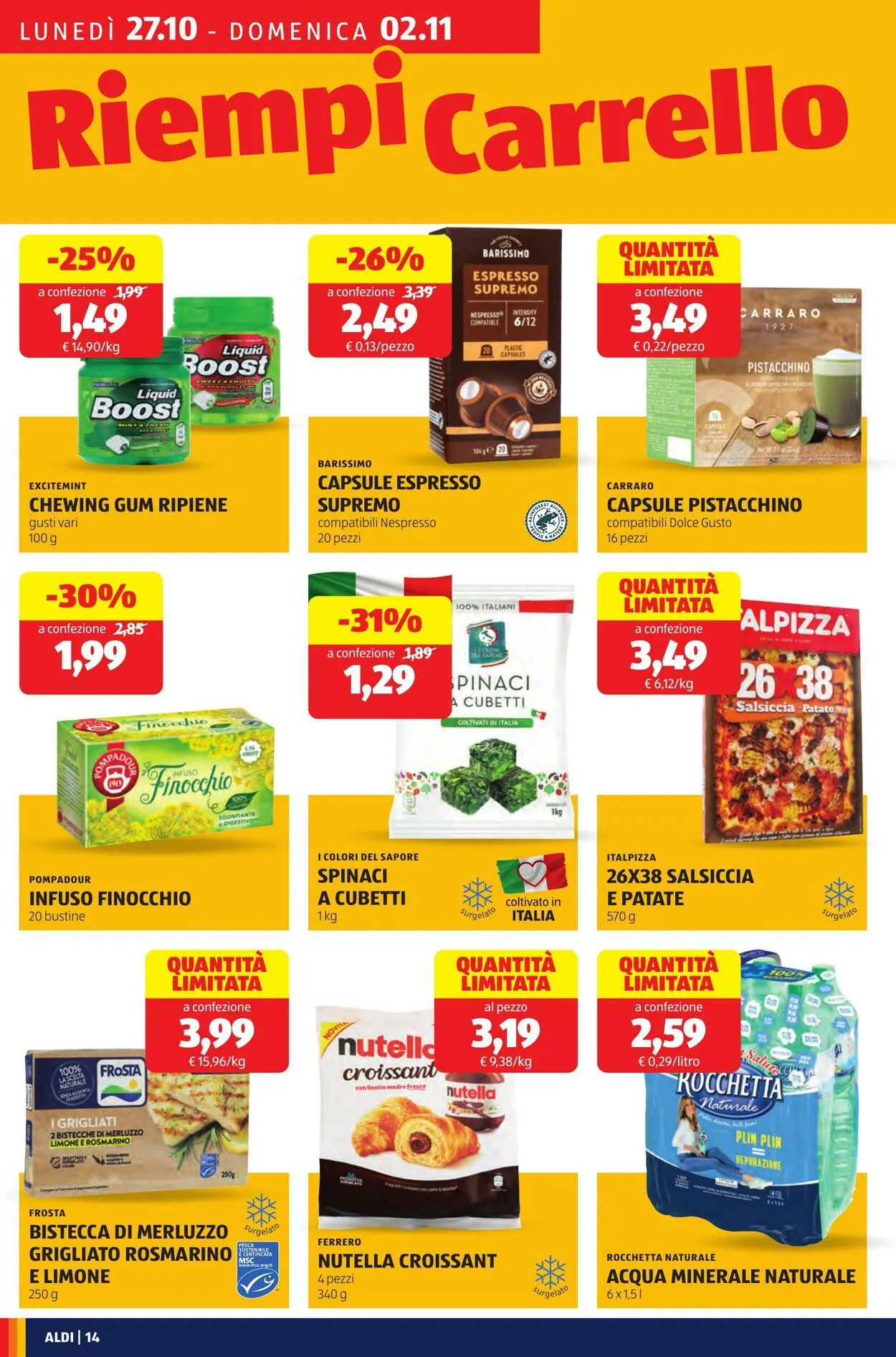 Aldi Volantino attuale da 27 ottobre a 2 novembre di 2025 - Pagina del volantino 14