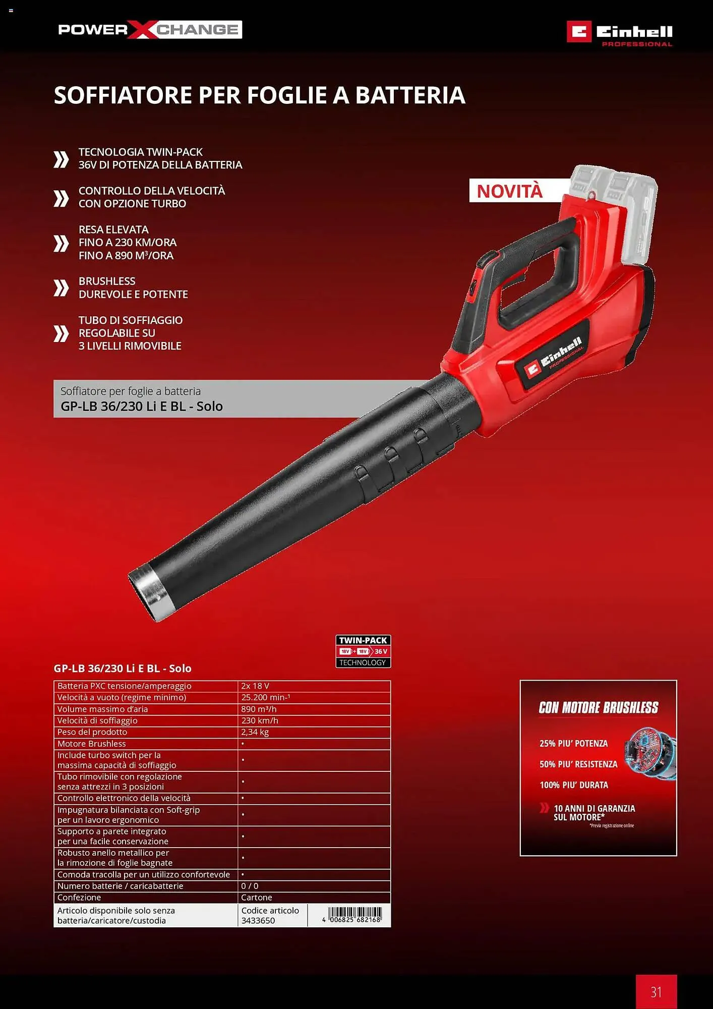 Volantino Einhell da 17 marzo a 31 dicembre di 2026 - Pagina del volantino 33