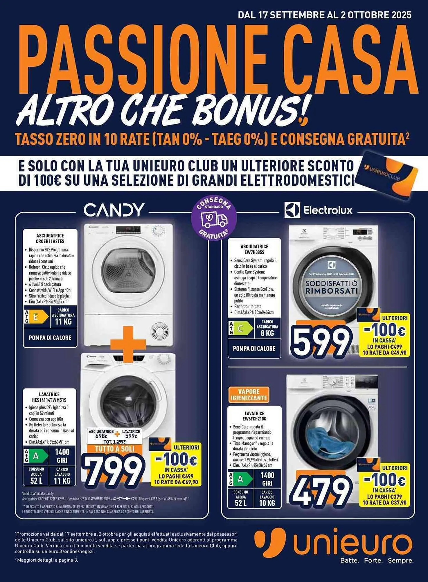 Volantino Unieuro da 17 settembre a 2 ottobre di 2025 - Pagina del volantino 1