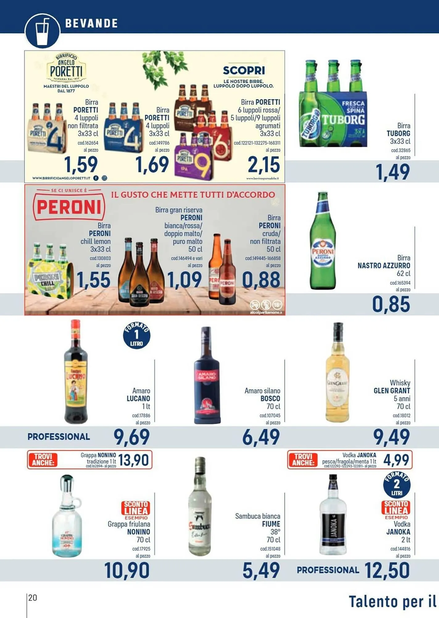 Volantino Talento Professional Store da 8 aprile a 21 aprile di 2024 - Pagina del volantino 20