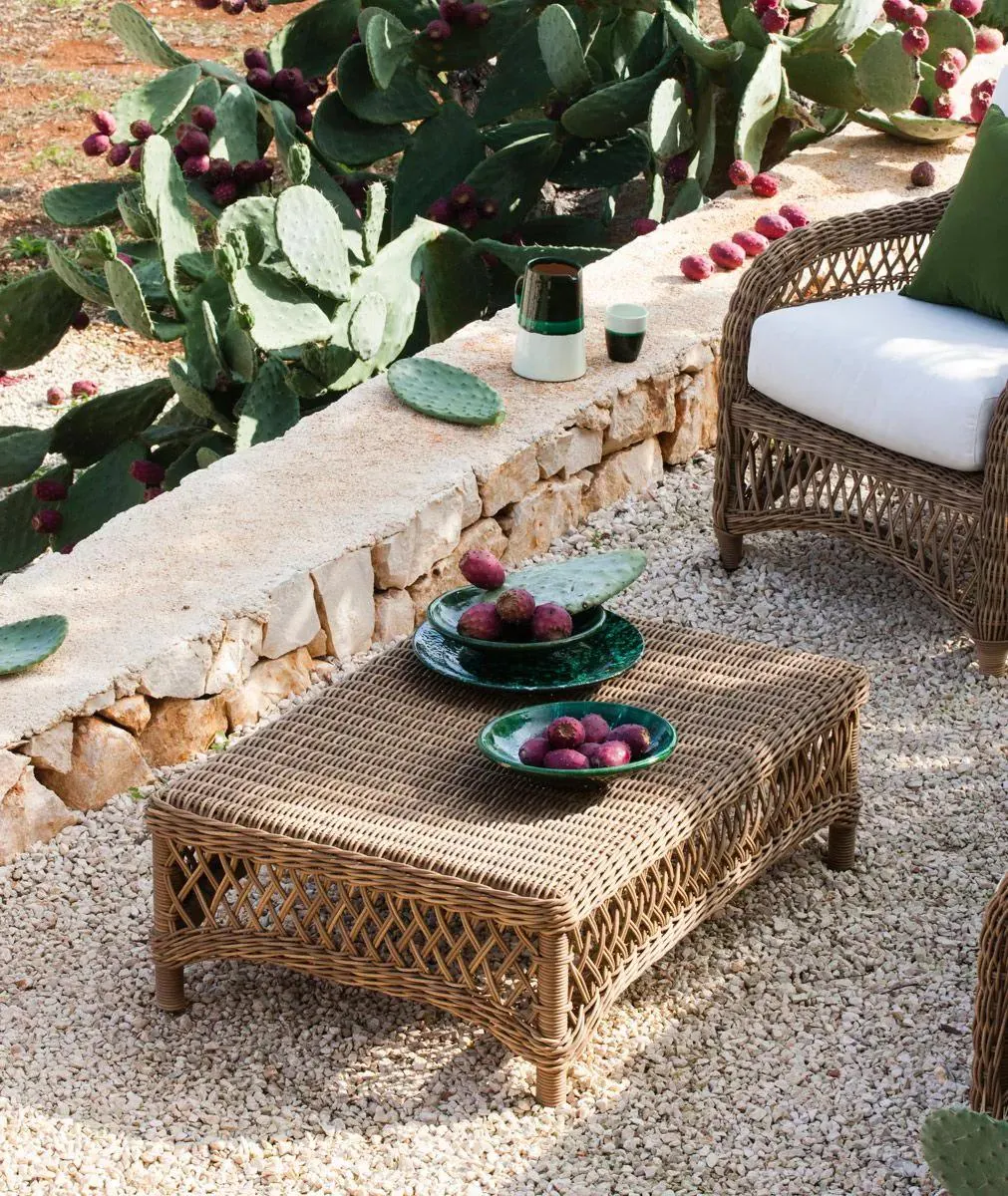 Tavolo basso Olimpia rettangolare in WaProLace