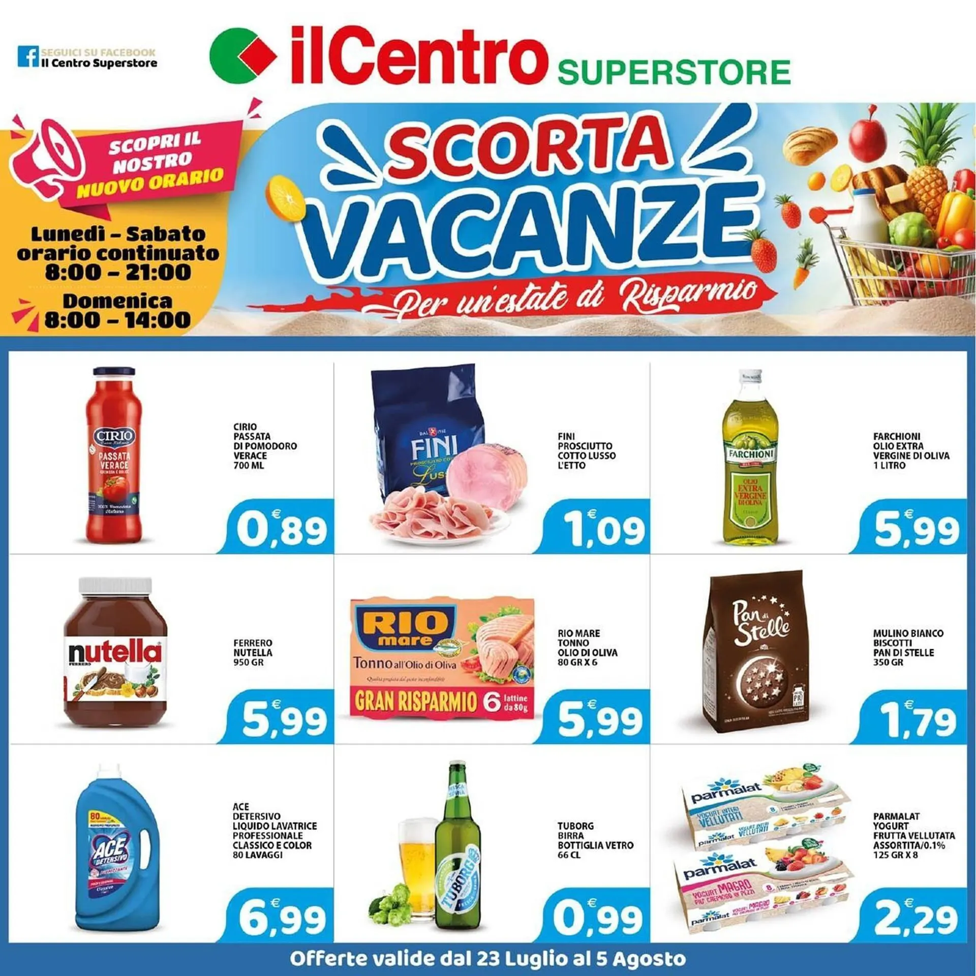 Volantino Il Centro Superstore da 28 luglio a 5 agosto di 2025 - Pagina del volantino 1