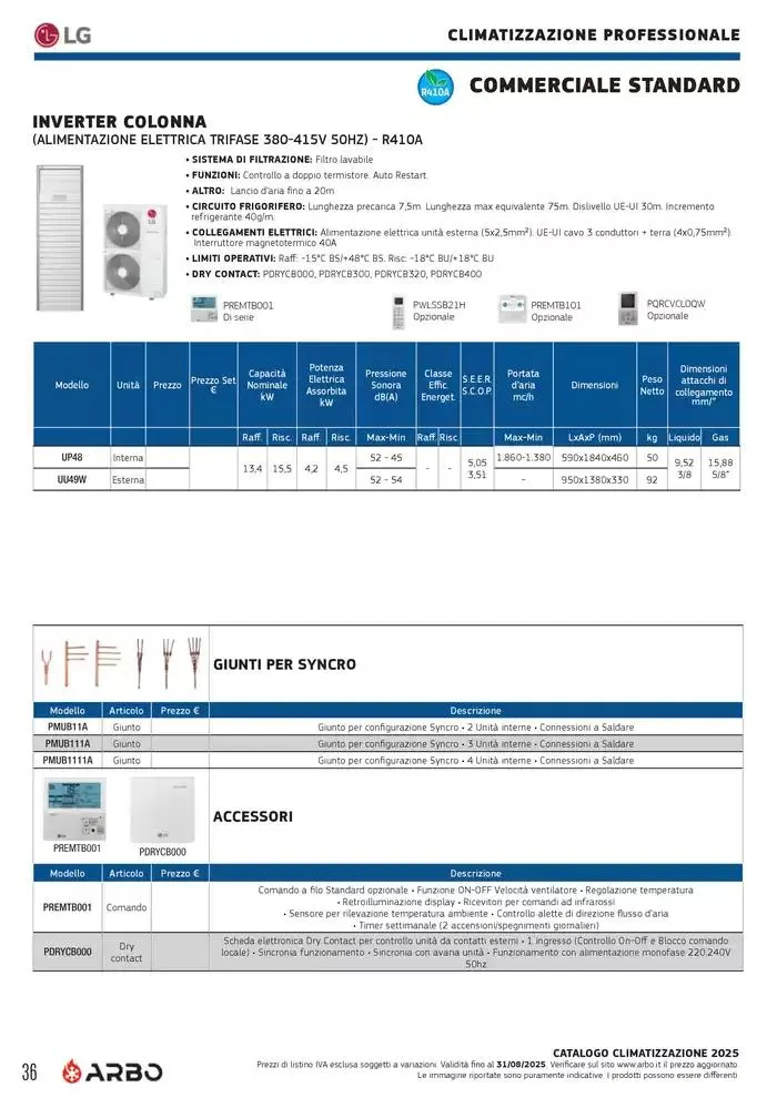 Catalogo Climatizzazione 2025 da 1 gennaio a 31 dicembre di 2025 - Pagina del volantino 36