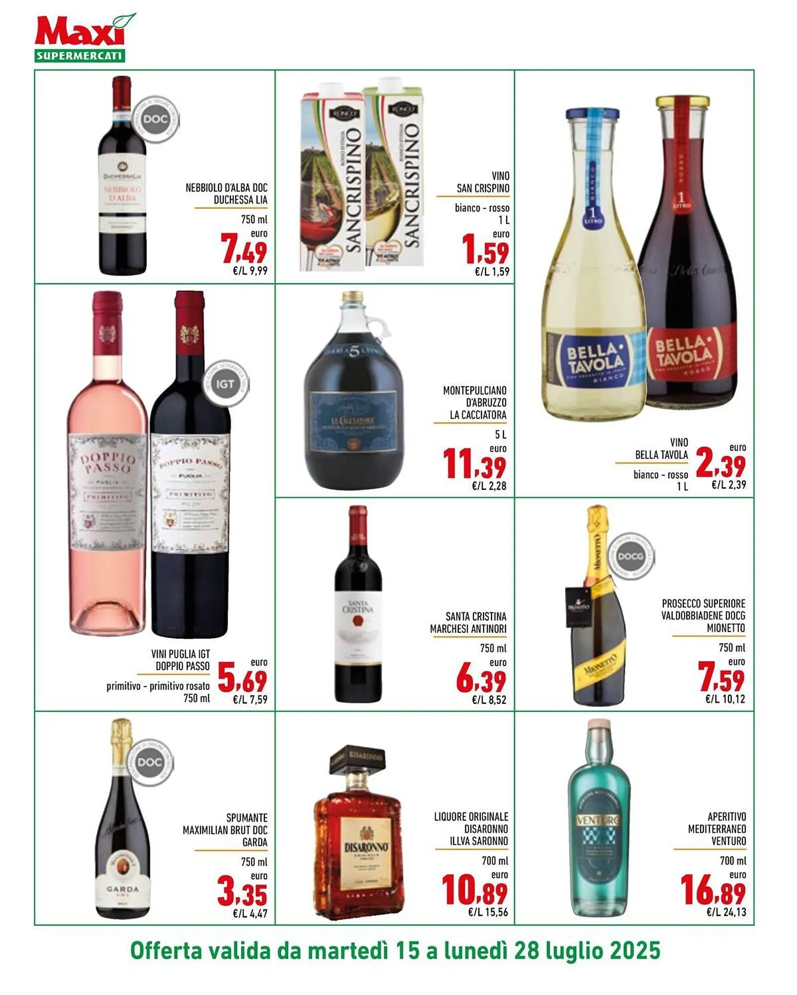 Volantino Maxi Supermercati da 15 luglio a 28 luglio di 2025 - Pagina del volantino 14