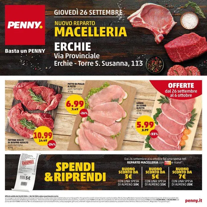 Nuovo reparto macelleria da 26 settembre a 6 ottobre di 2024 - Pagina del volantino 1