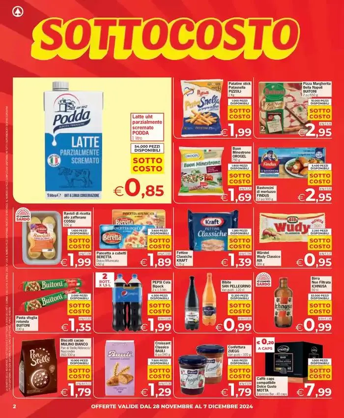 Sottocosto da 28 novembre a 9 dicembre di 2024 - Pagina del volantino 2