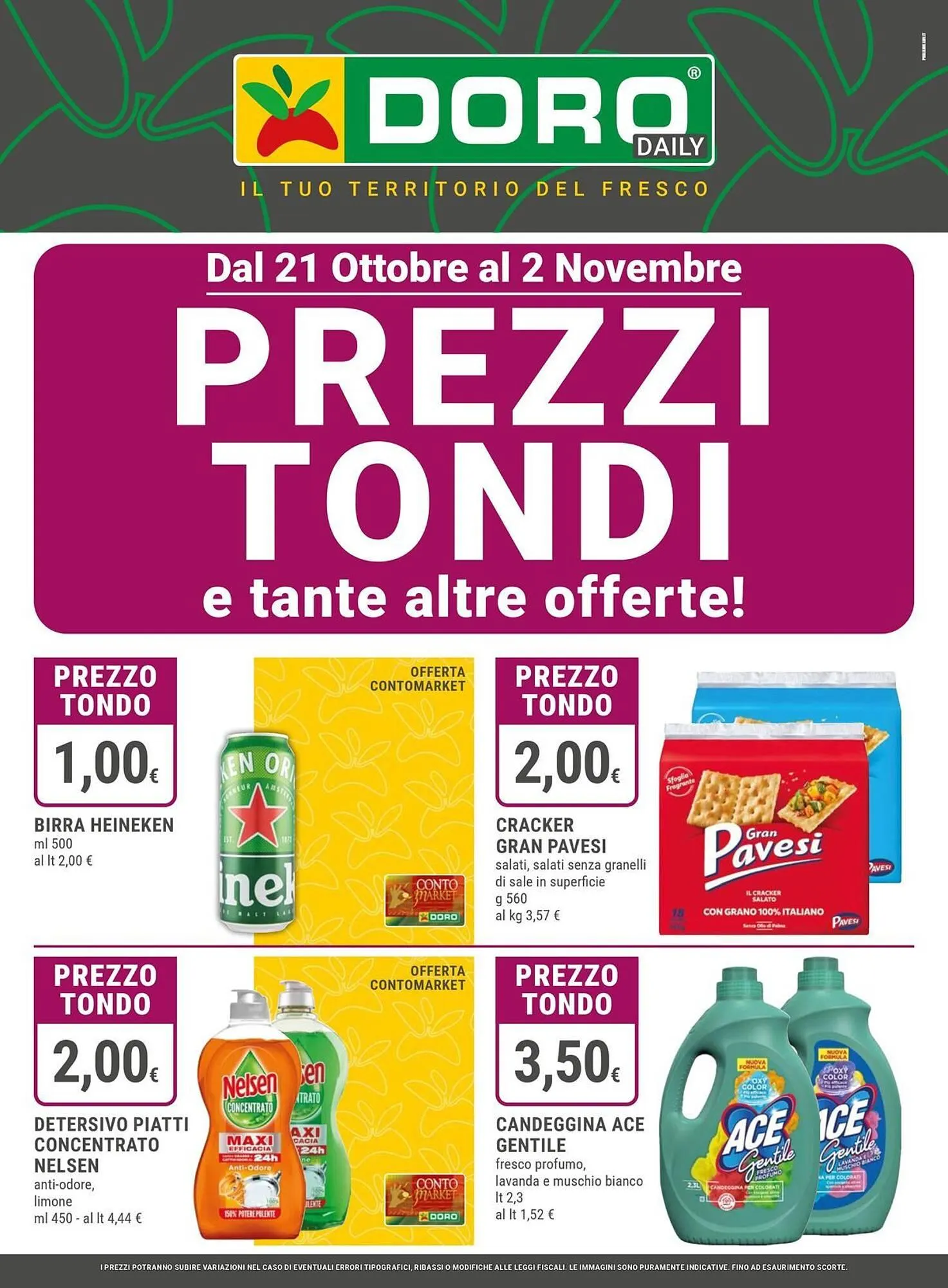Volantino Doro Daily da 21 ottobre a 2 novembre di 2025 - Pagina del volantino 1