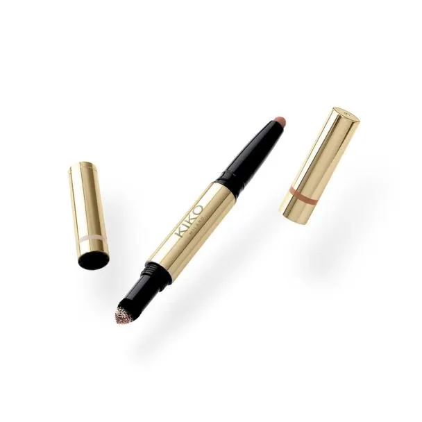 Ombretto duo: stick dal finish mat e polvere dal finish metallico