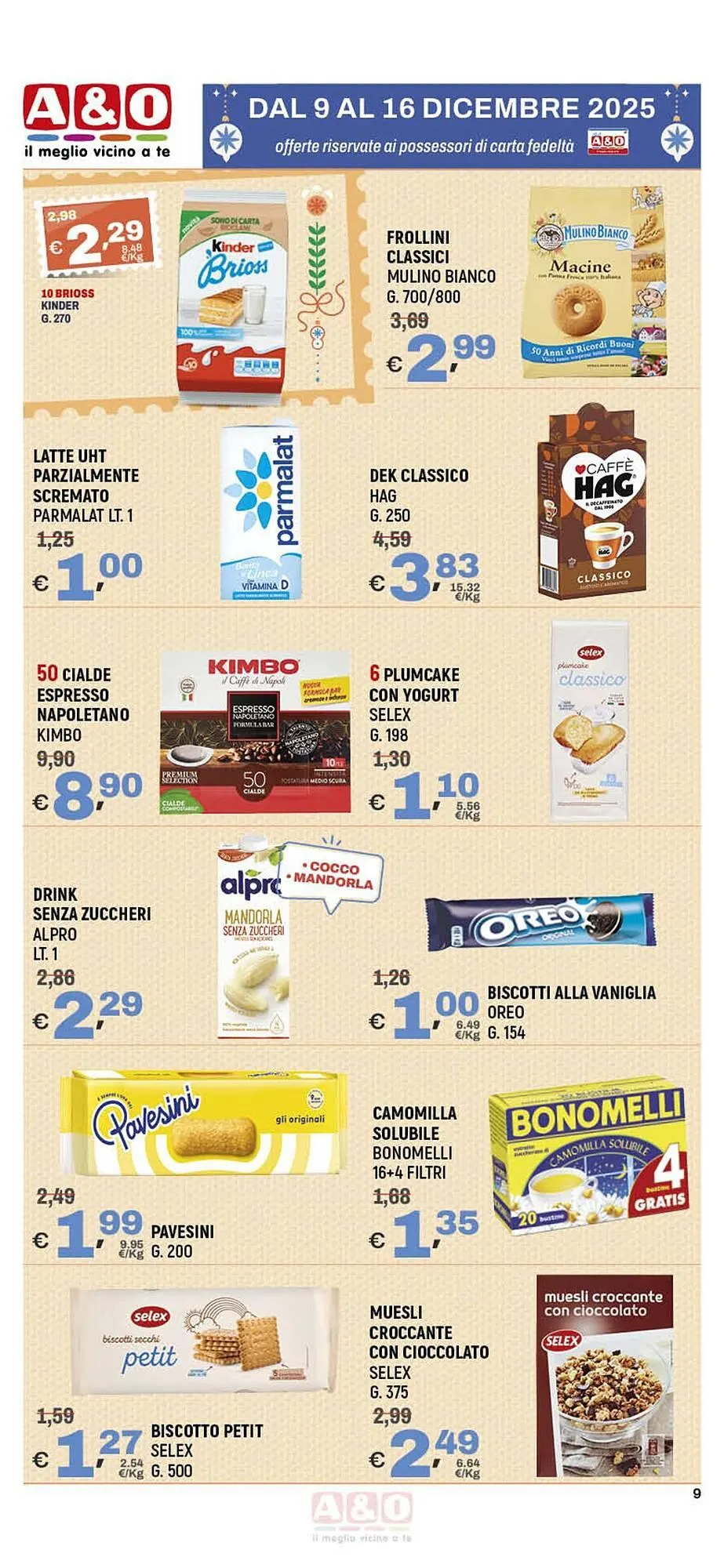 Volantino A&O da 9 dicembre a 16 dicembre di 2025 - Pagina del volantino 9