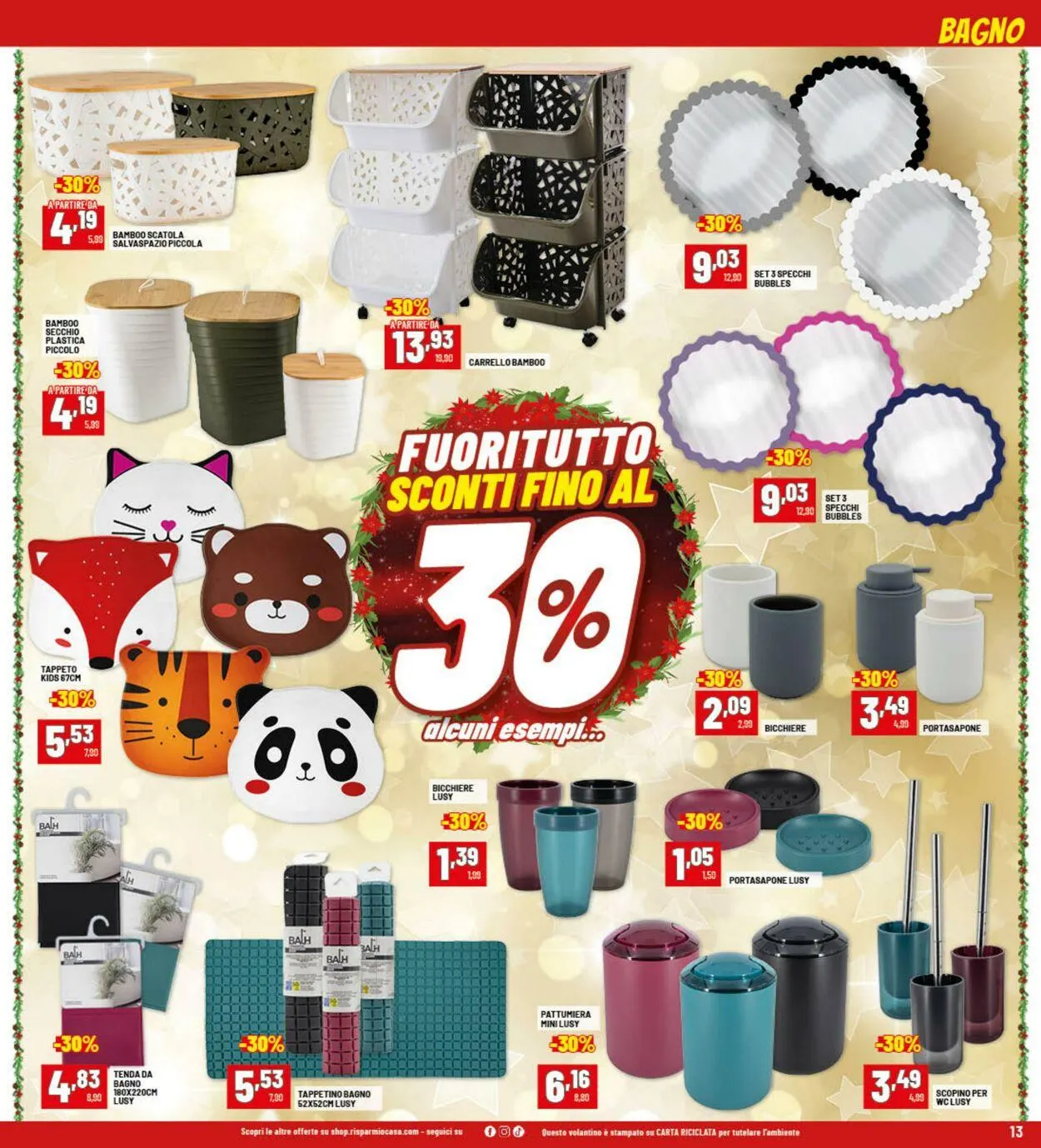 Risparmio Casa Volantino attuale da 22 dicembre a 4 gennaio di 2026 - Pagina del volantino 13