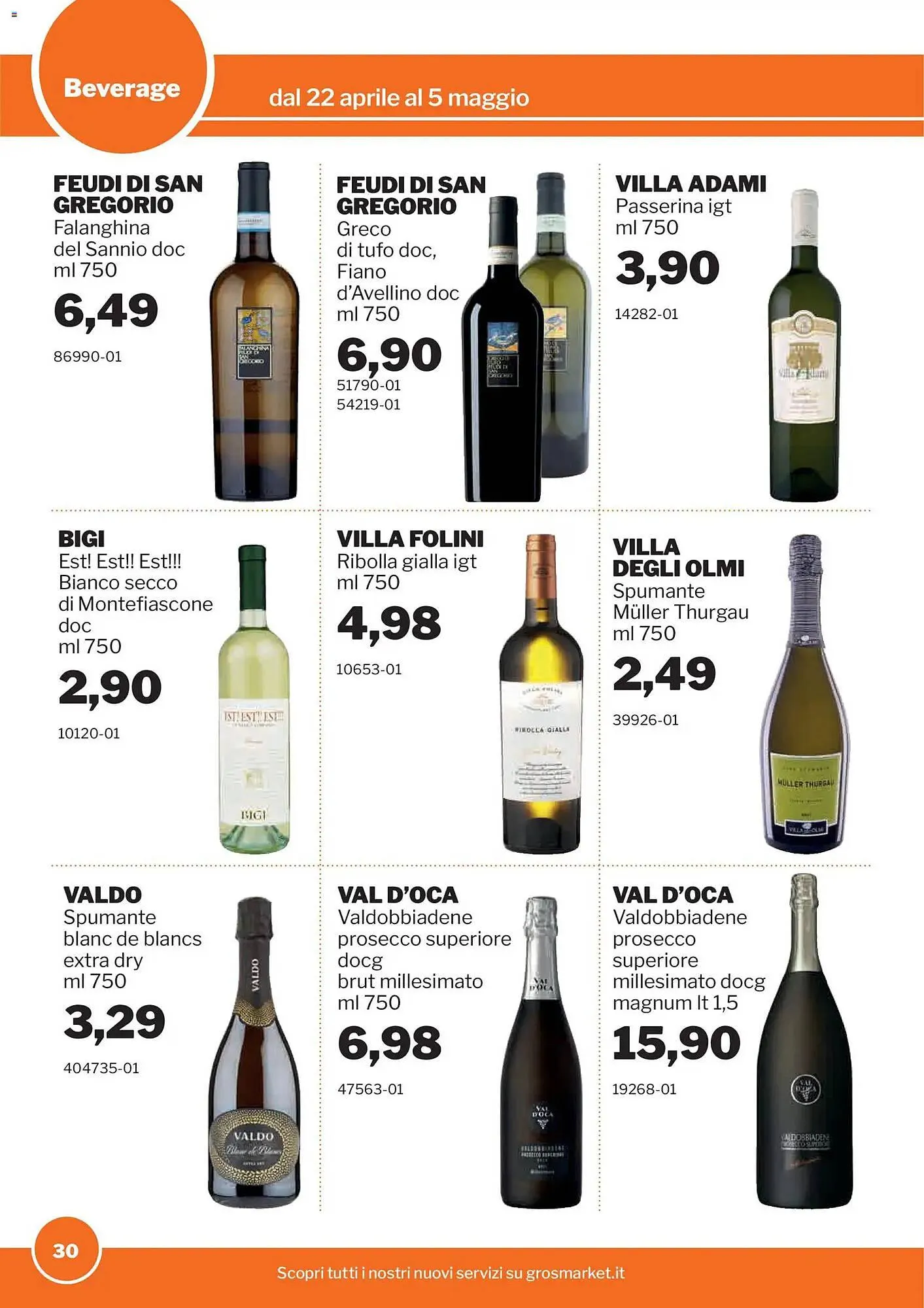 Volantino GrosMarket da 22 aprile a 5 maggio di 2026 - Pagina del volantino 30