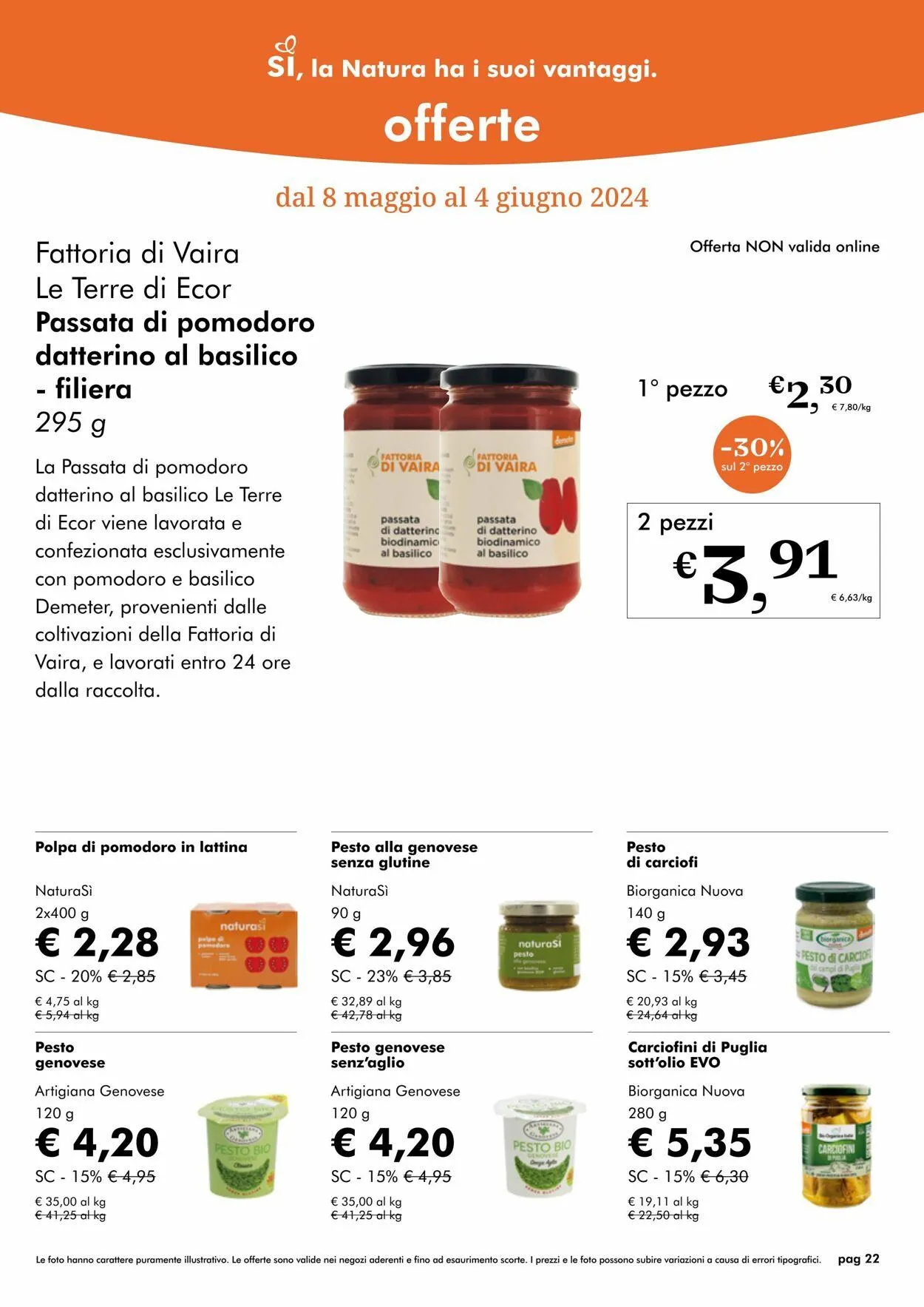 Natura Sì Volantino attuale da 7 maggio a 21 maggio di 2024 - Pagina del volantino 22