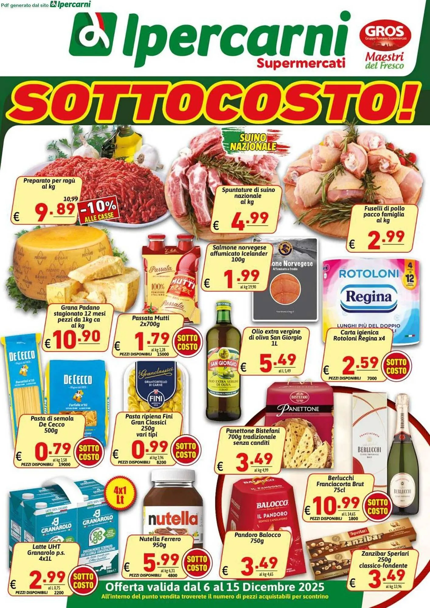 Volantino Ipercarni da 6 dicembre a 15 dicembre di 2025 - Pagina del volantino 1