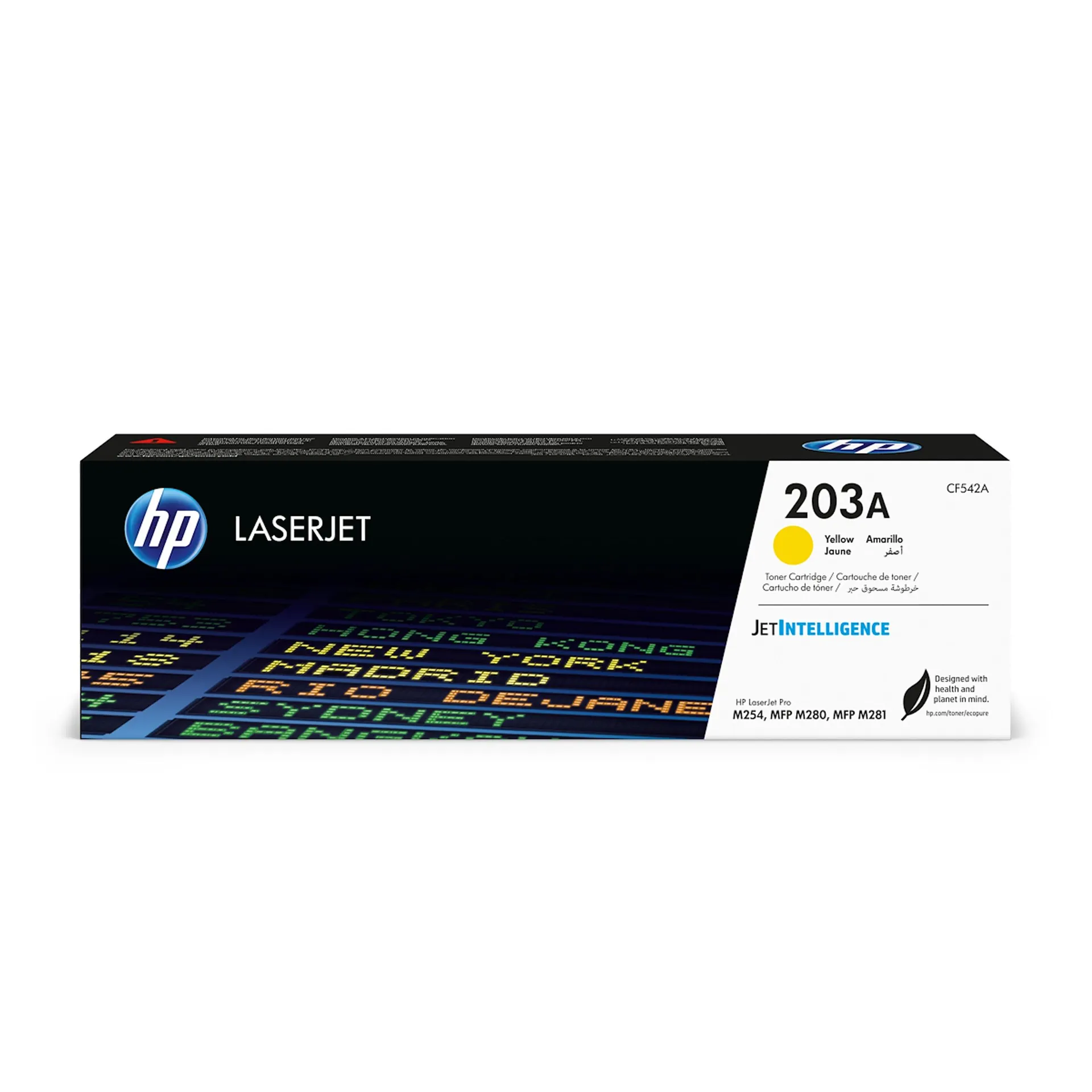 HP - HP 203A CF542A Toner Originale, Compatibile con le Stampanti HP Color LaserJet, Giallo