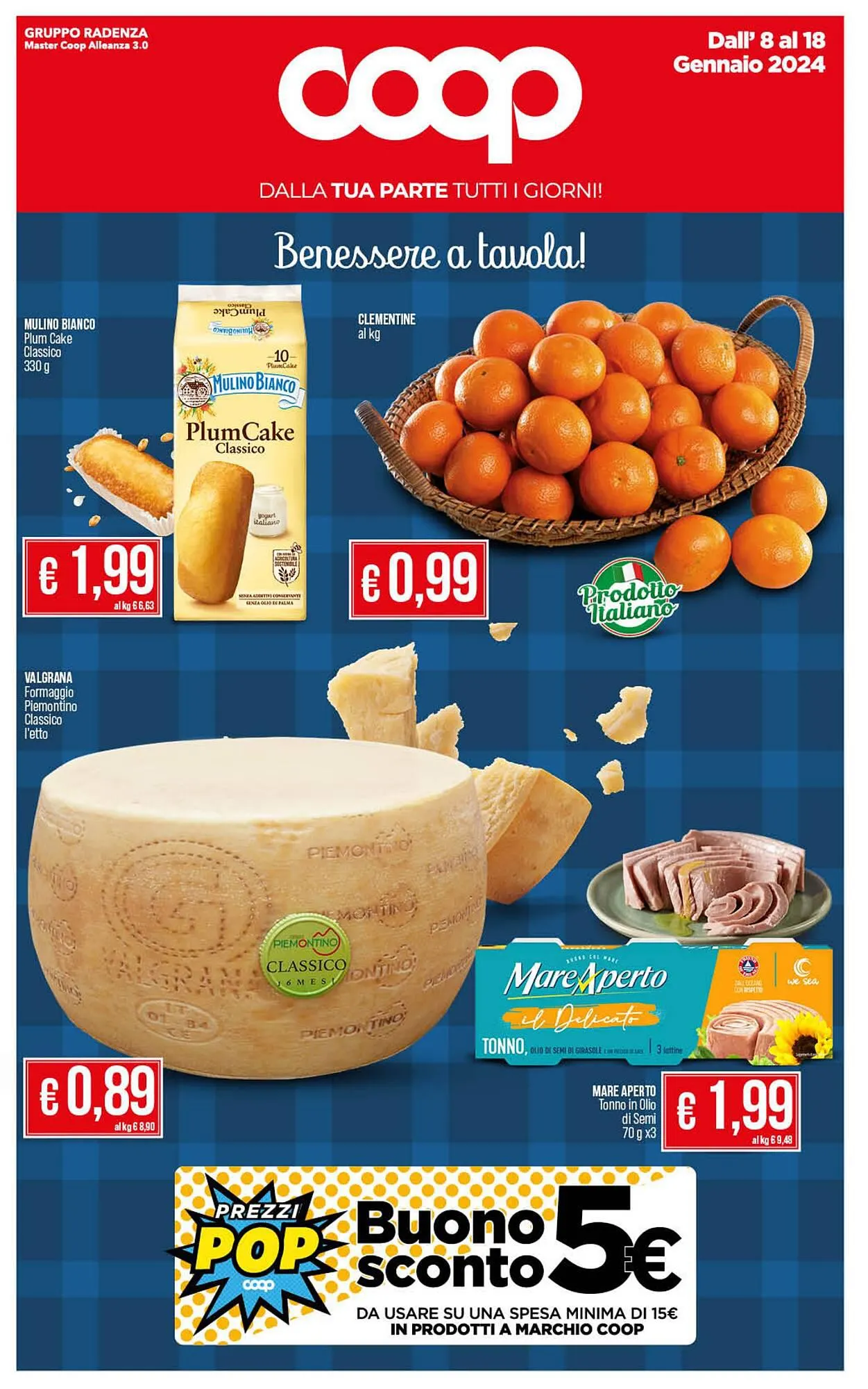 Volantino Coop Radenza da 8 gennaio a 18 gennaio di 2024 - Pagina del volantino 1