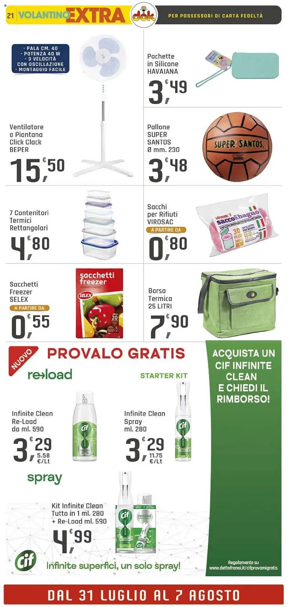 Volantino Supermercati Dok da 31 luglio a 7 agosto di 2025 - Pagina del volantino 21