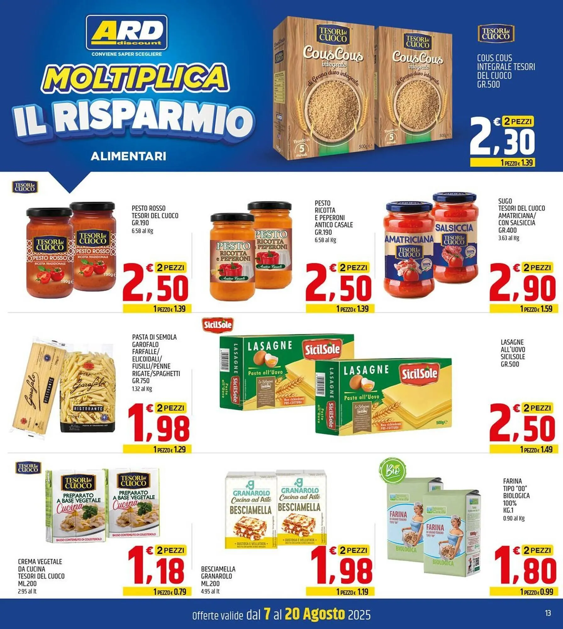 Volantino Ard Discount da 7 agosto a 20 agosto di 2025 - Pagina del volantino 13