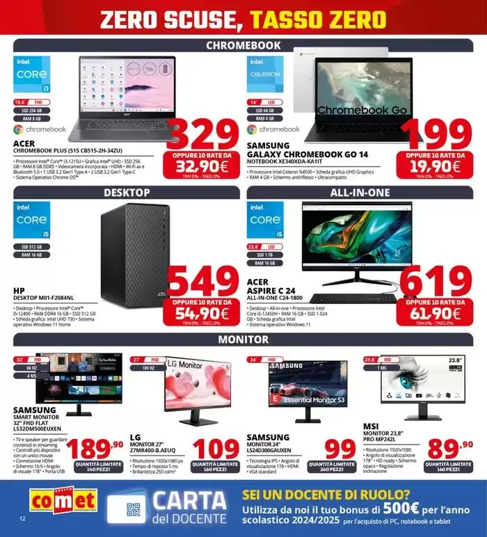 Zero scusa, tasso zero da Comet! da 3 aprile a 16 aprile di 2025 - Pagina del volantino 12