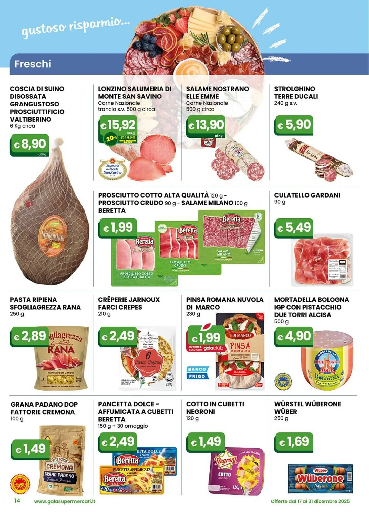 Volantino Gala Supermercati da 17 dicembre a 31 dicembre di 2025 - Pagina del volantino 14