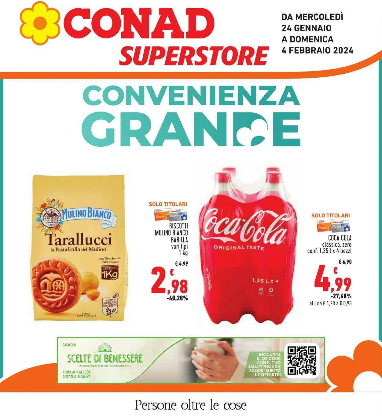 Conad - Superstore - Roma Volantino attuale da 24 gennaio a 4 febbraio di 2024 - Pagina del volantino 1