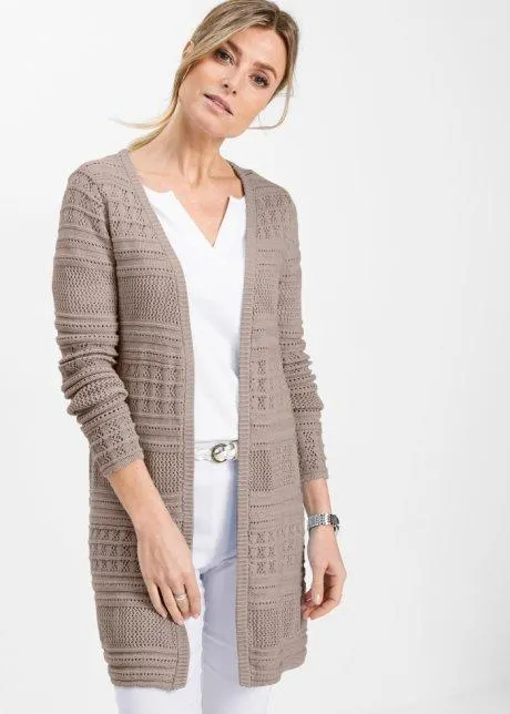 Cardigan in misto lino