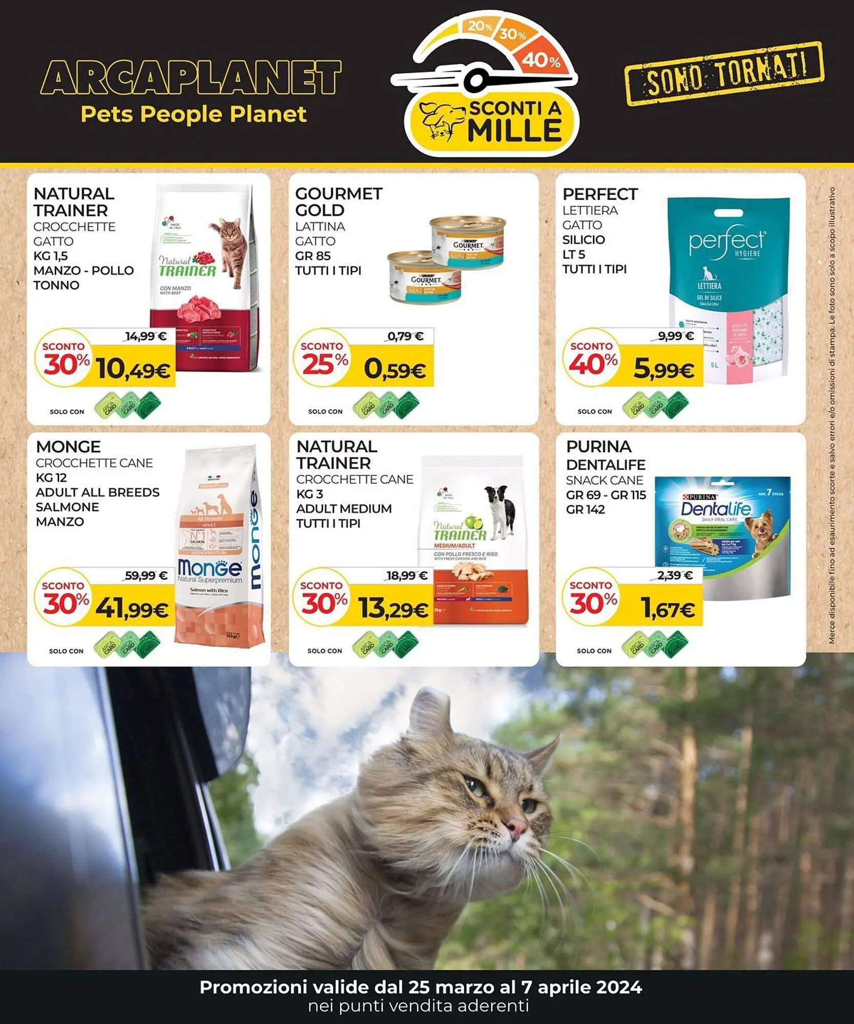 Volantino Arcaplanet da 25 marzo a 7 aprile di 2024 - Pagina del volantino 1