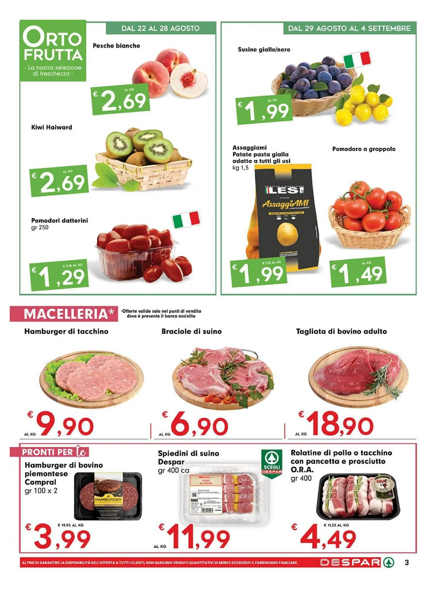 Volantino DeSpar Express da 22 agosto a 4 settembre di 2024 - Pagina del volantino 3