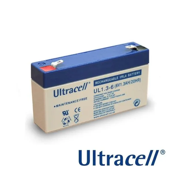 Batteria ricaricabile ULTRACELL 6 V – 1,3 Ah