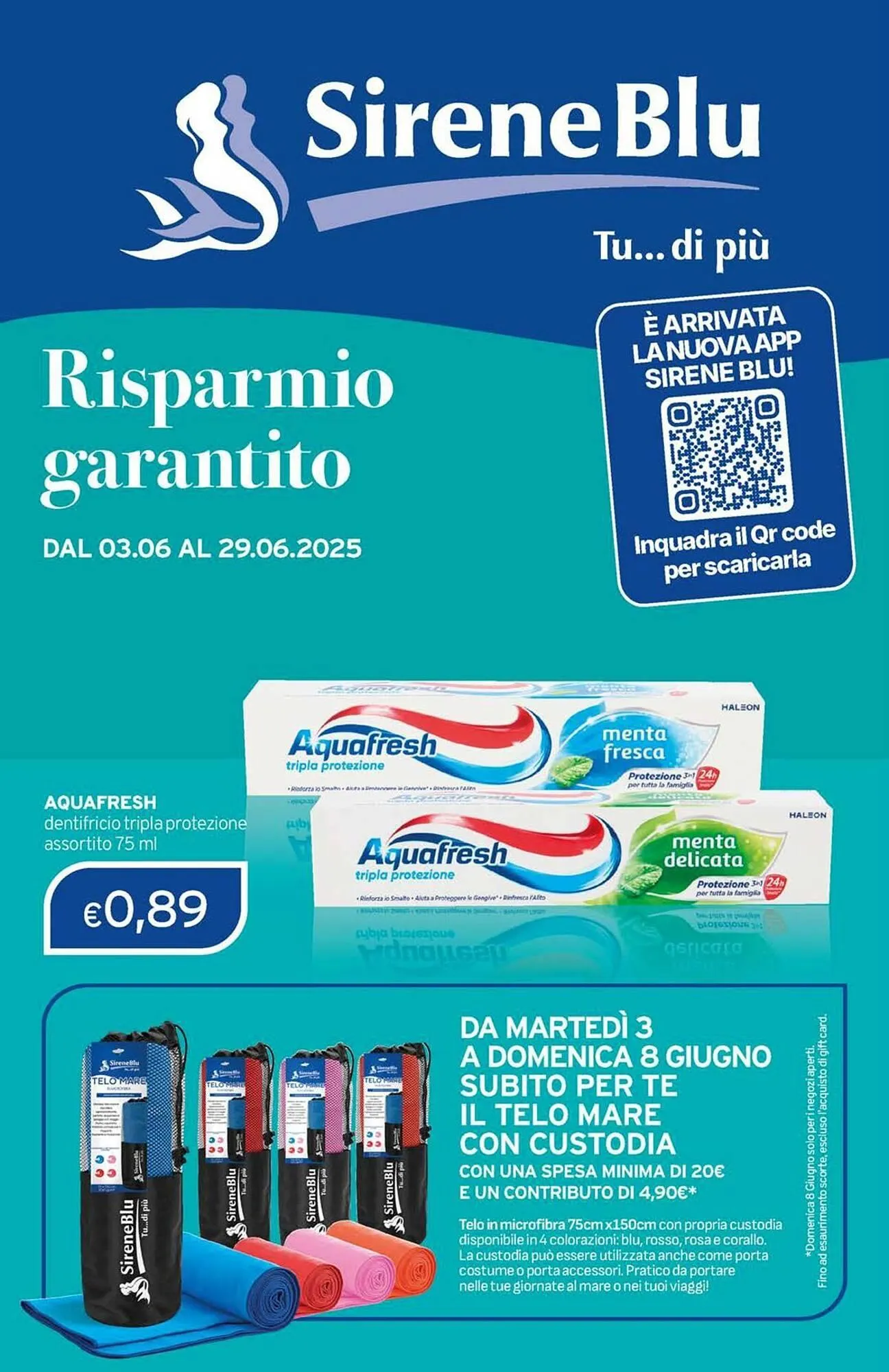 Volantino Sirene Blu da 3 giugno a 29 giugno di 2025 - Pagina del volantino 1