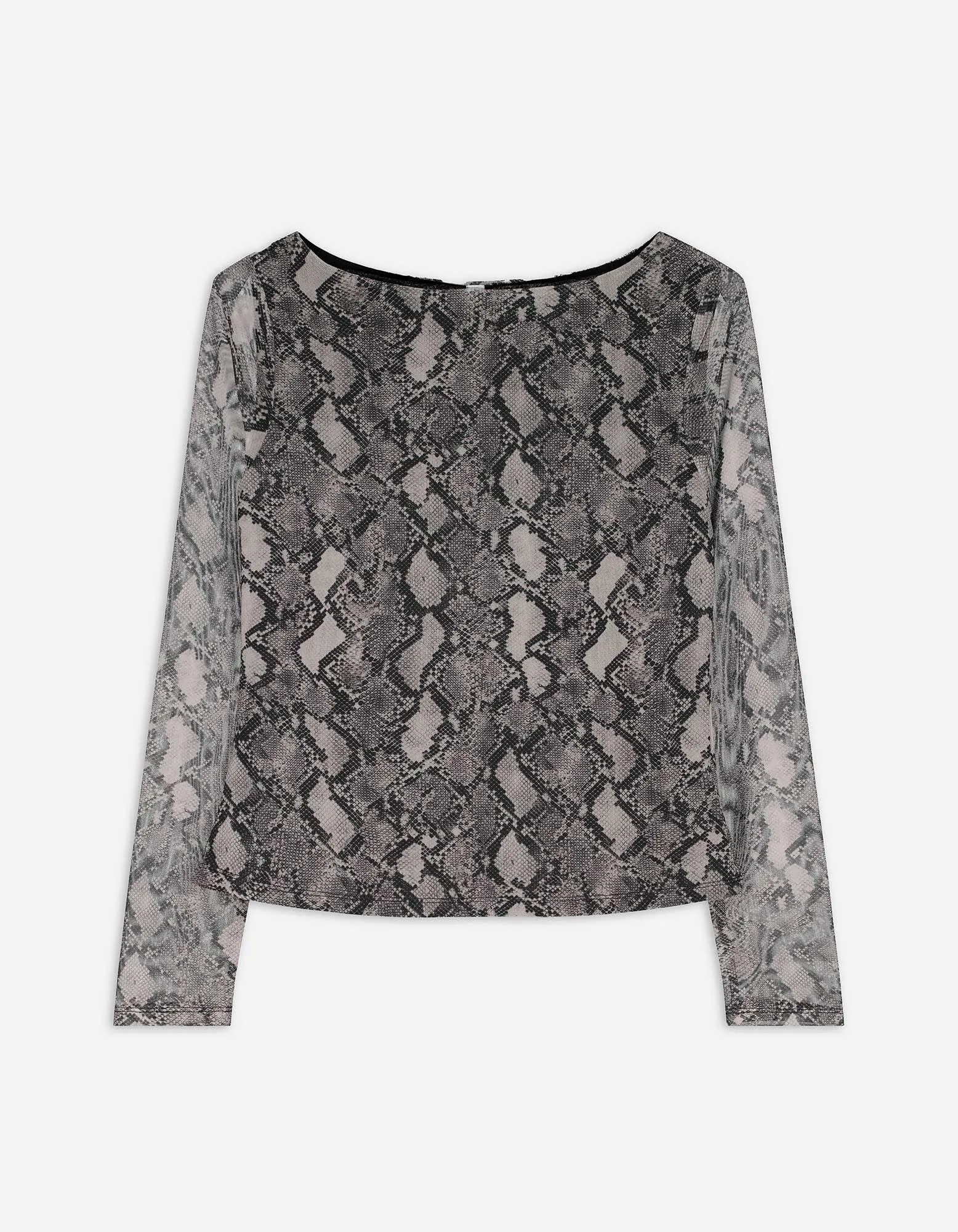 Maglia a manica lunga - Mesh - grigio chiaro