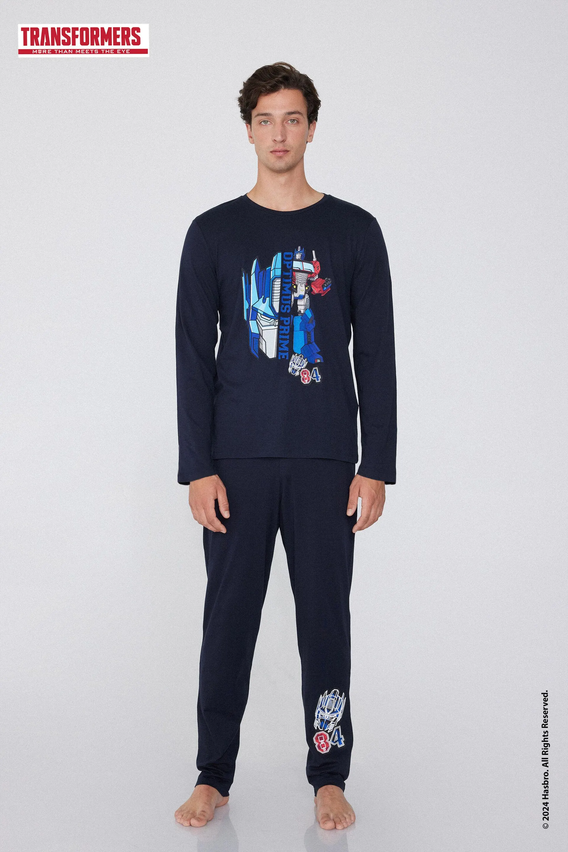 Pigiama Lungo Cotone Stampa Transformers