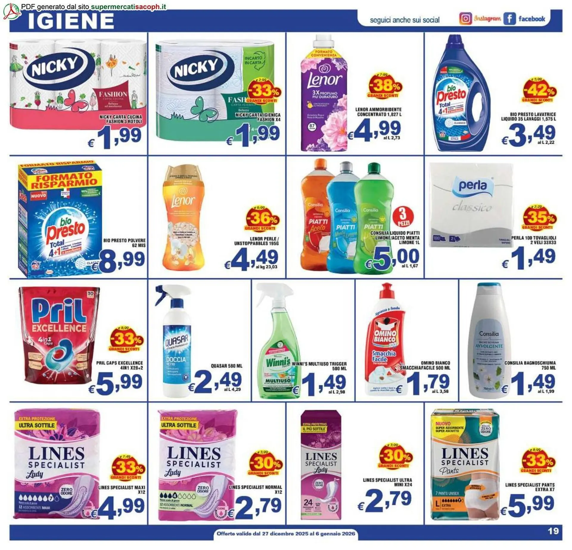 Volantino Sacoph da 27 dicembre a 6 gennaio di 2026 - Pagina del volantino 19