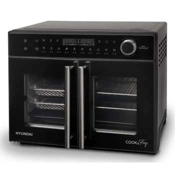 Hyundai chn-ff30tgb friggitrice doppia 30 l indipendente 2400 w friggitrice ad aria calda nero