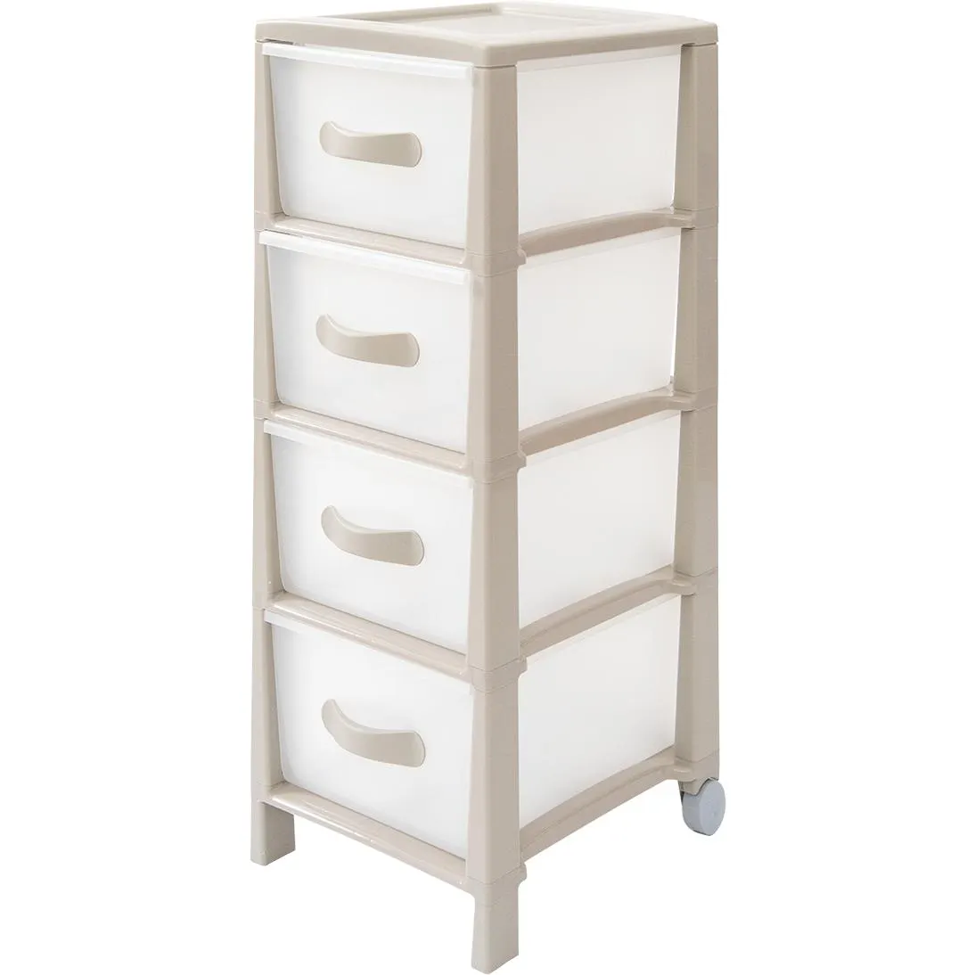 Cassettiera Futura Slim 4 cassetti tortora