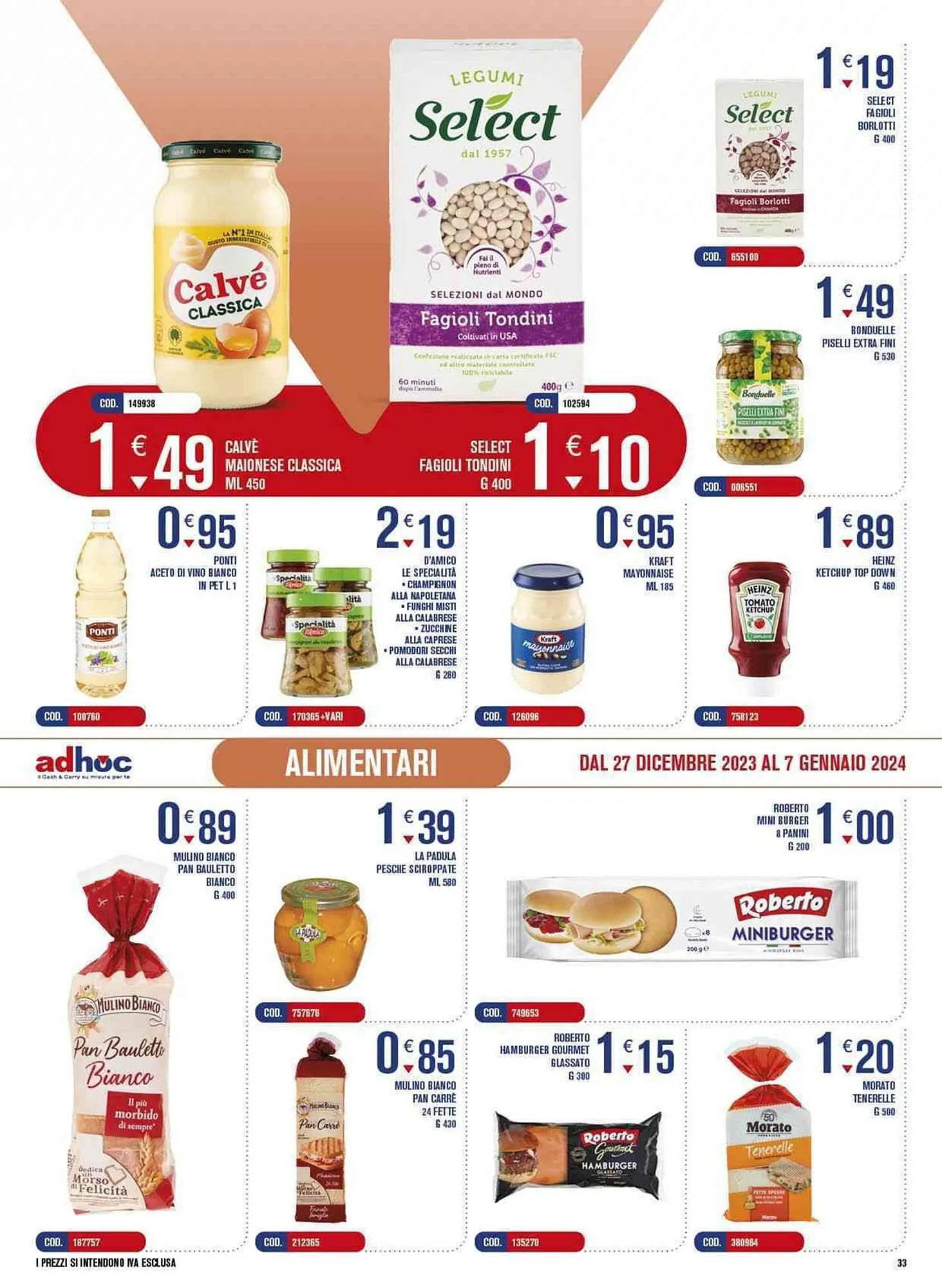 Volantino Adhoc da 27 dicembre a 7 gennaio di 2024 - Pagina del volantino 33