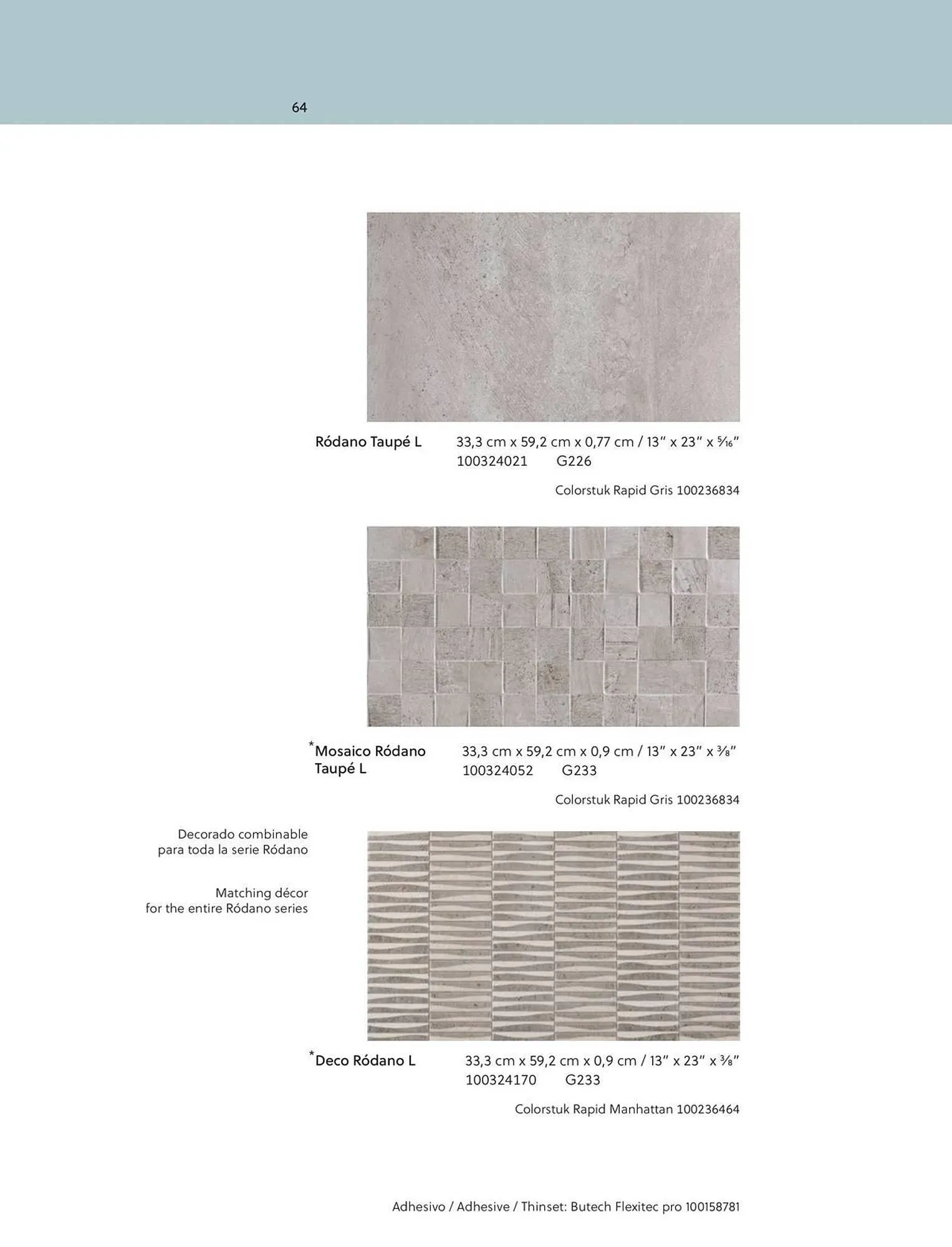 Catalogue Porcelanosa du 27 juin au 31 décembre 2025 - Catalogue page 64
